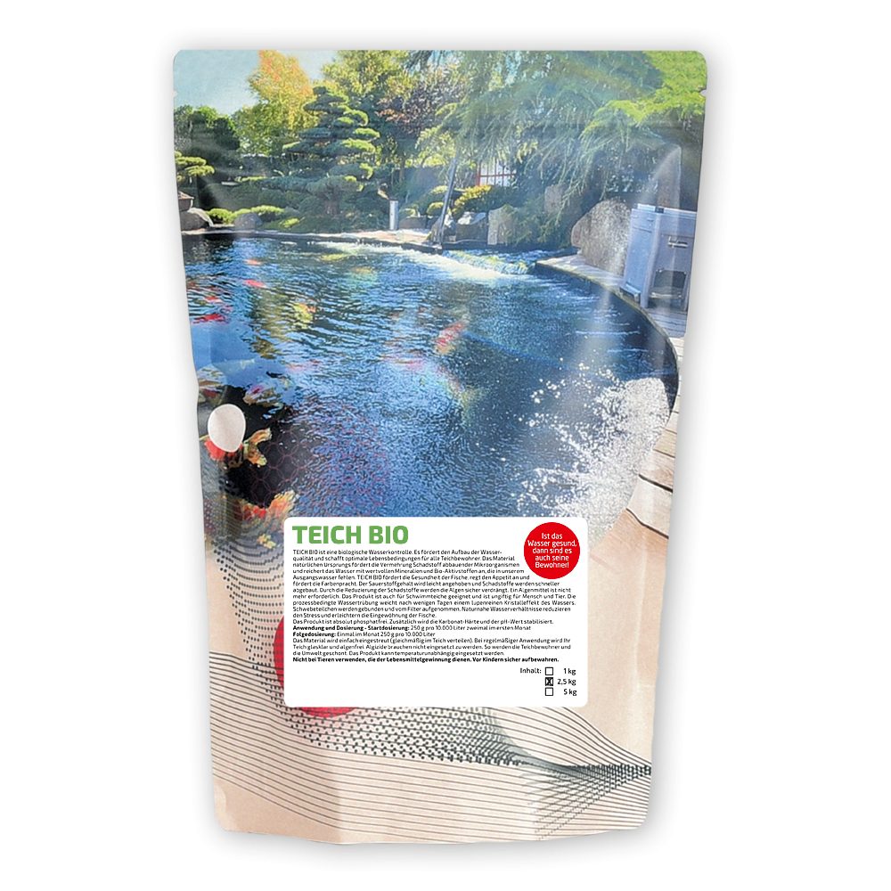 OISHII Teichpflege Pond Repair 2,5 kg - biologische Teichpflege für klares Wasser