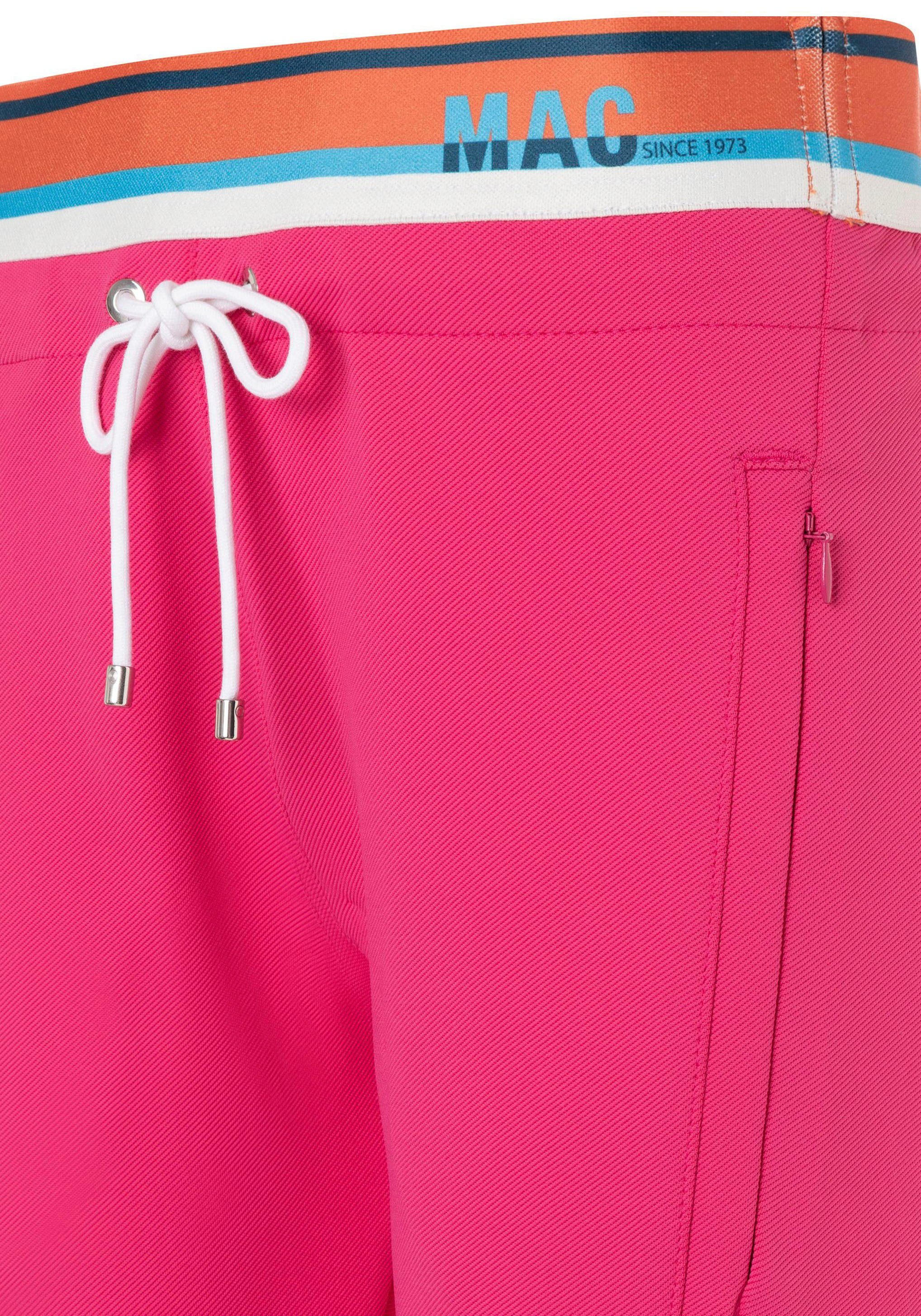 Jogger elastischem Taillenbund Pants MAC mit pink