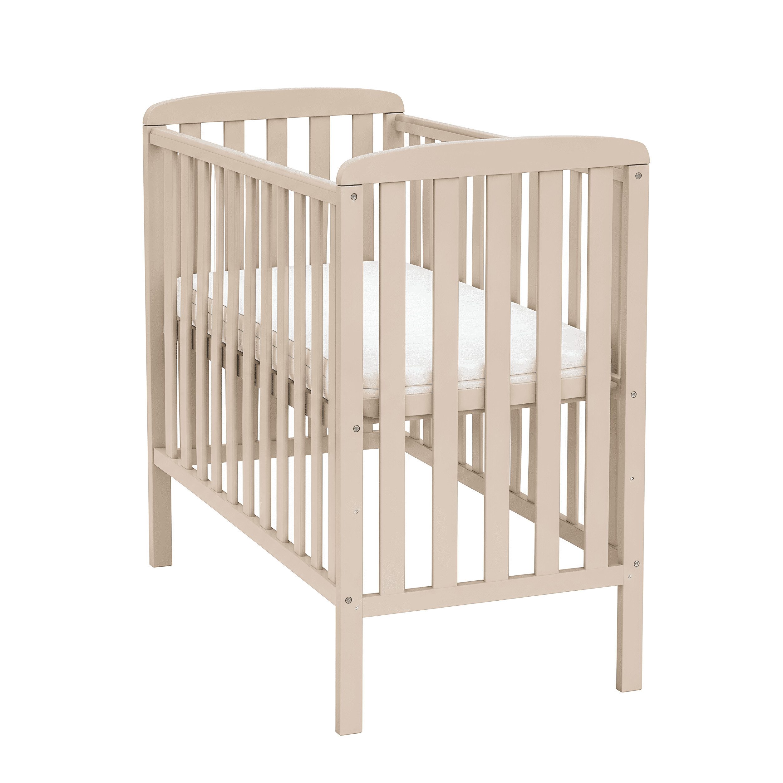 Baby-Delux Babybett Compact Beistellbett, Kinderbett 50x100 cm Kaschmir höhenverstellbar Matratze – Bild 3 von 5