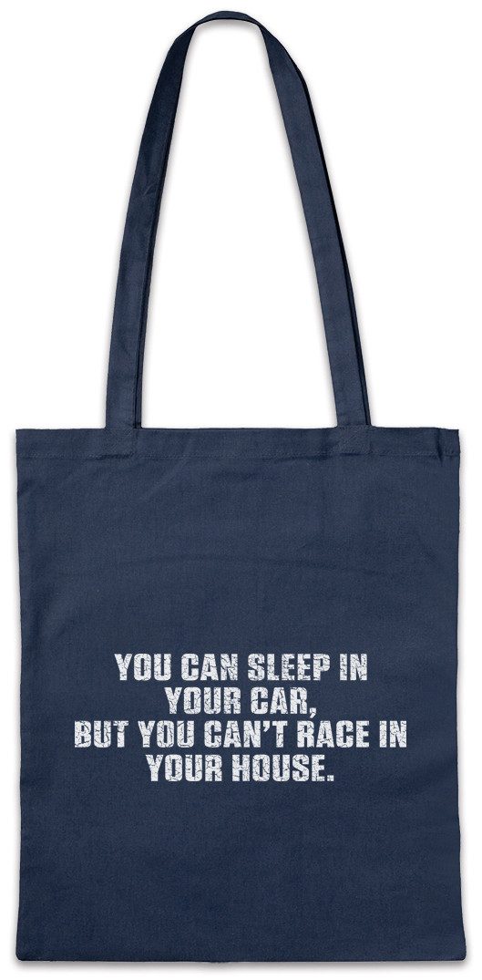 Beuteltasche You Can Sleep In Your Car Stofftasche Race Racing Car Auto Driver