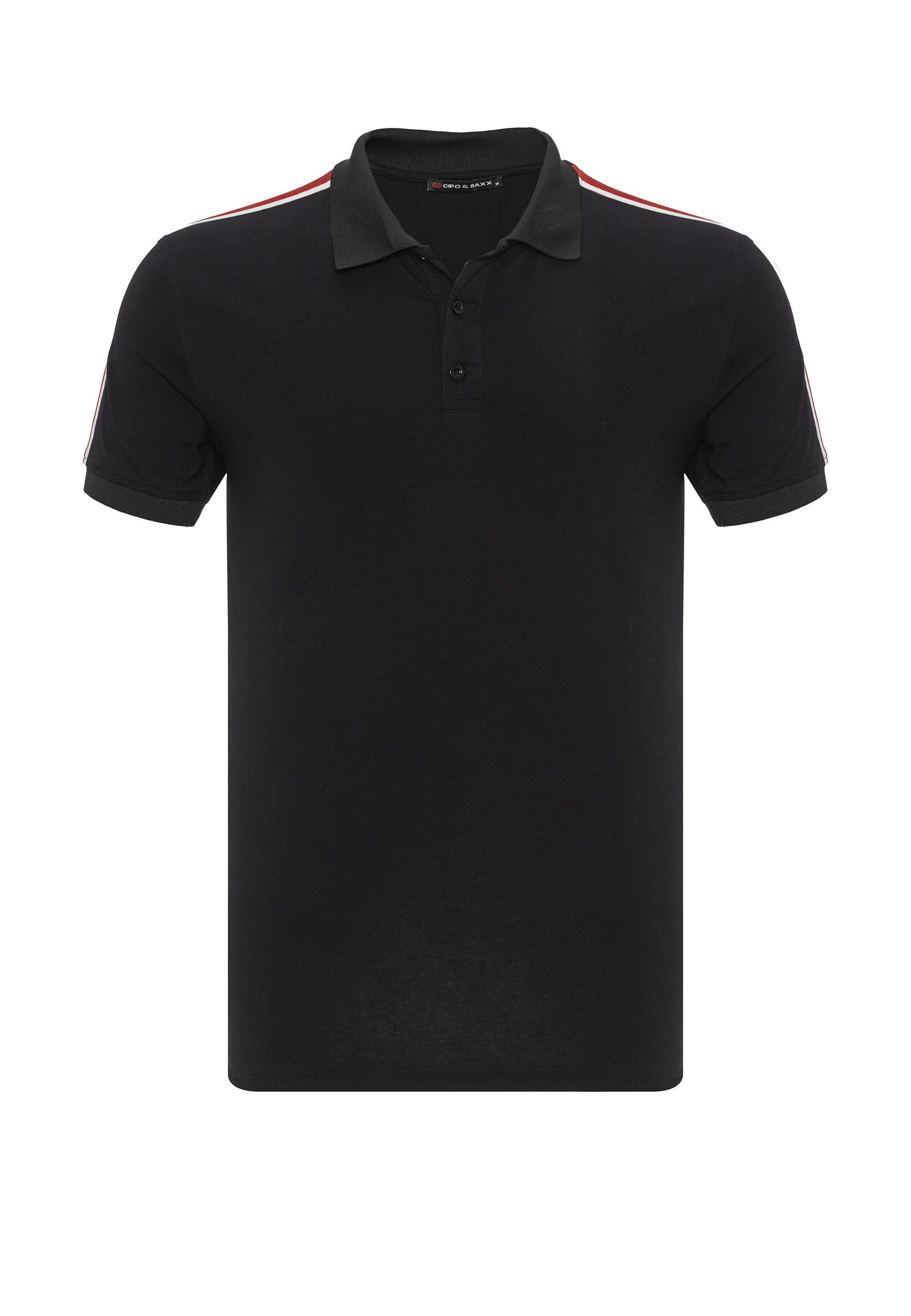 Cipo & Baxx T-Shirt CT801 eleganten Hemdkragen