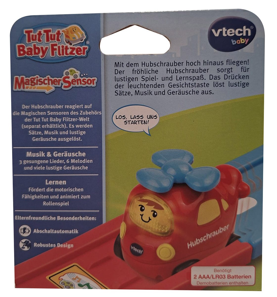 Vtech® Spielzeug-Hubschrauber Vtech Baby Tut Tut Baby Flitzer Hubschrauber Babyspielzeug mit Musik