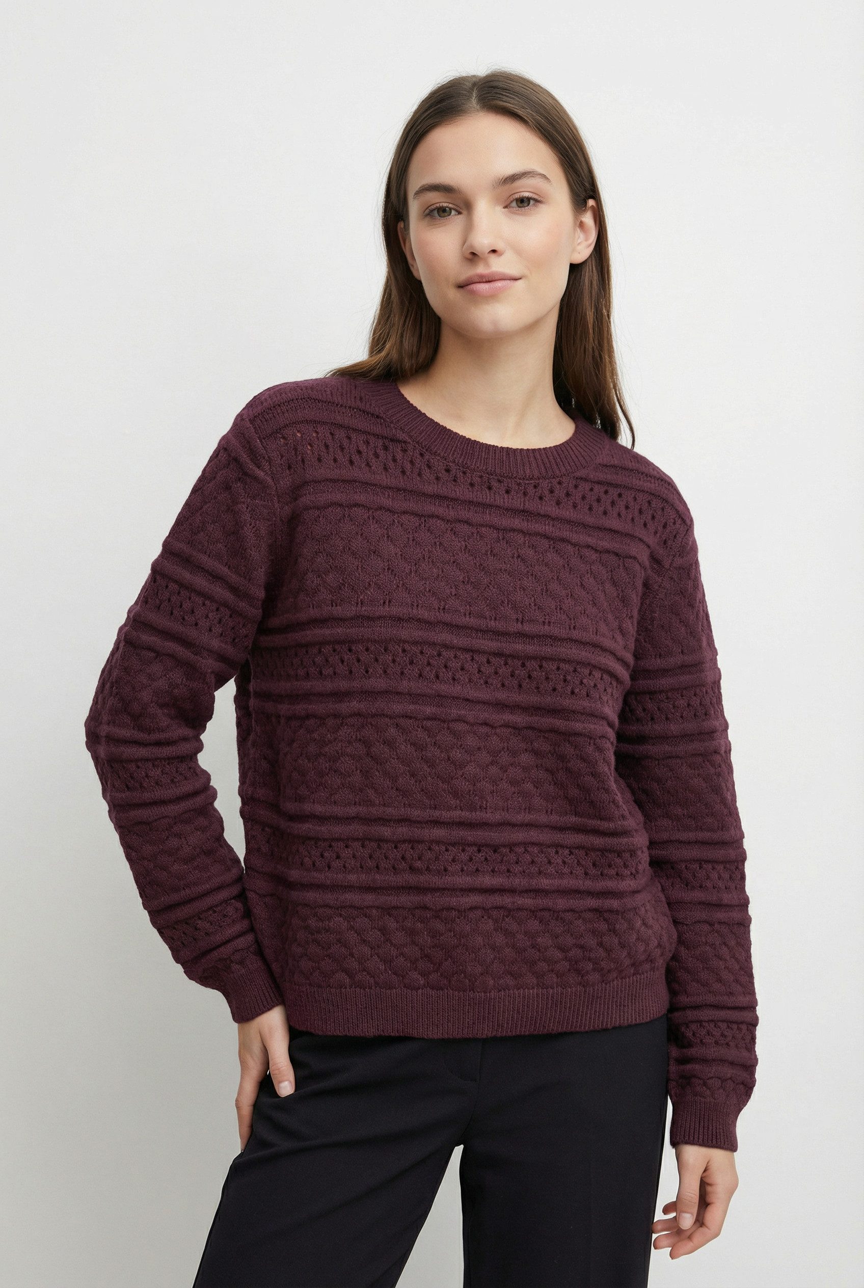 Vero Moda Strickpullover VMLEO LS O-NECK PULLOVER BF