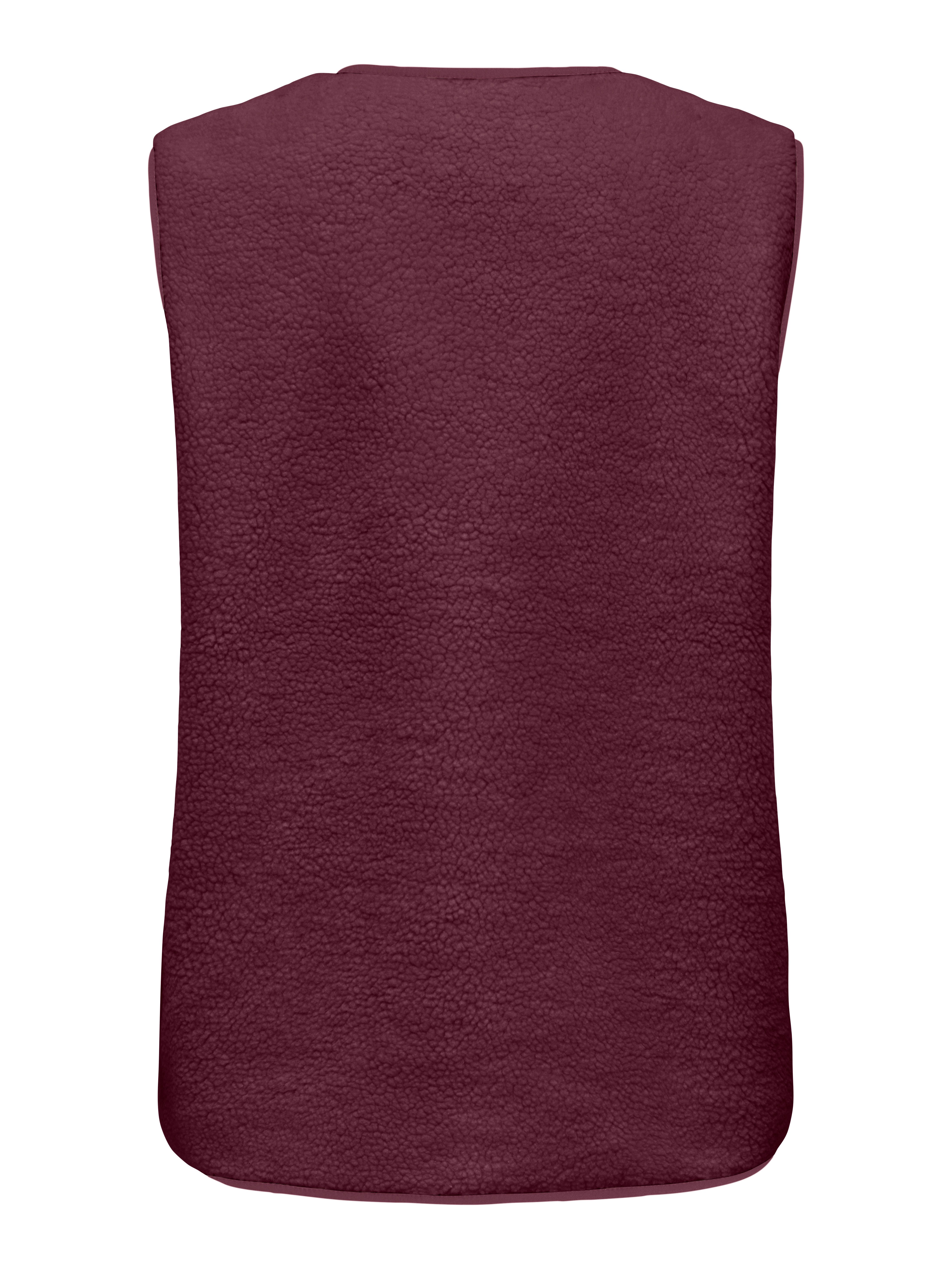ONLY Plüschweste ONLBABY LIFE TEDDY VEST PNT CS Kunstfaser