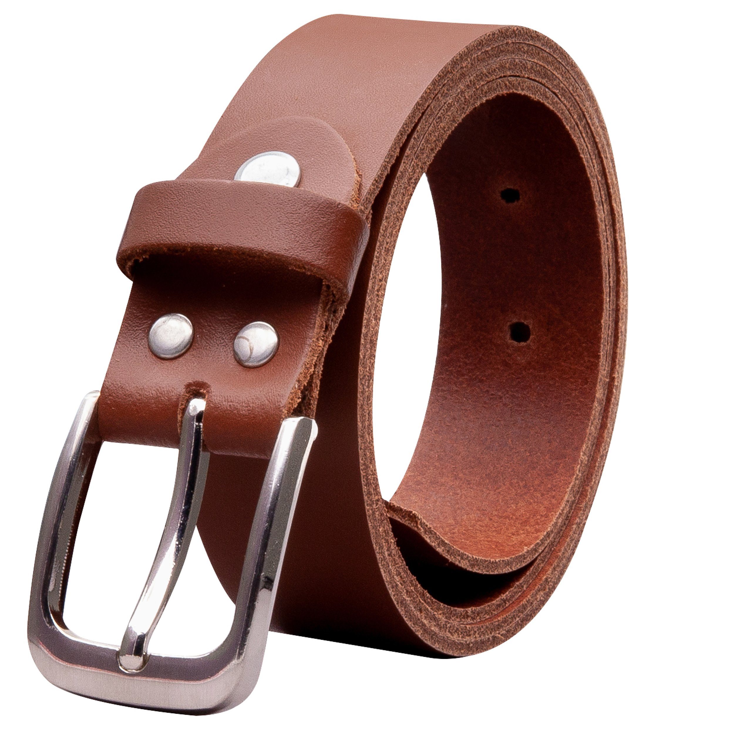 COLOGNEBELT Ledergürtel OM317-SL-Hellbraun MADE IN GERMANY, Hellbraun Kürzb günstig online kaufen