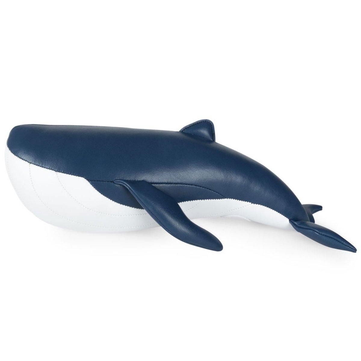Züny Buchstütze Buchstütze Dekorationsobjekt Wal Whale Blau Weiß (1kg)