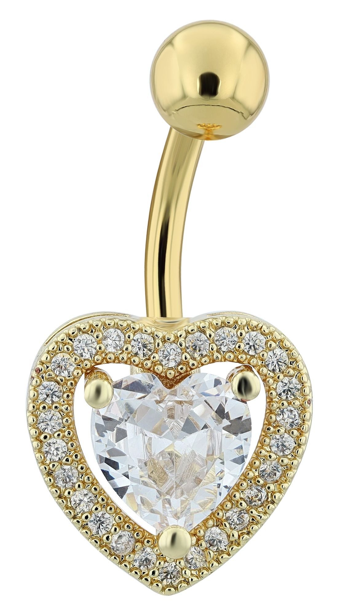 AKZENT Bauchnabelpiercing Lugia Edelstahl gold günstig online kaufen