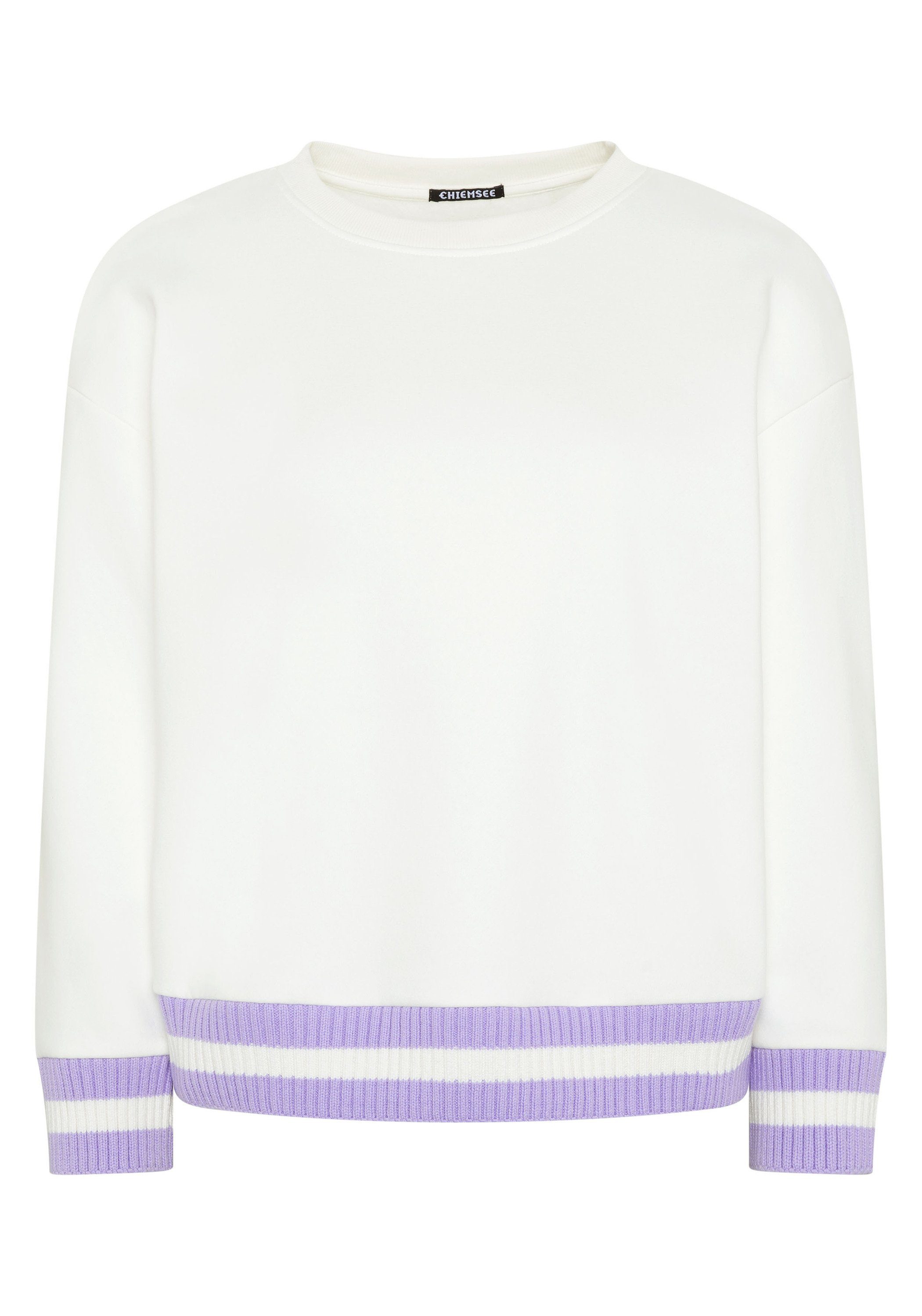 Chiemsee Sweatshirt Sweater mit Stricksäumen 1