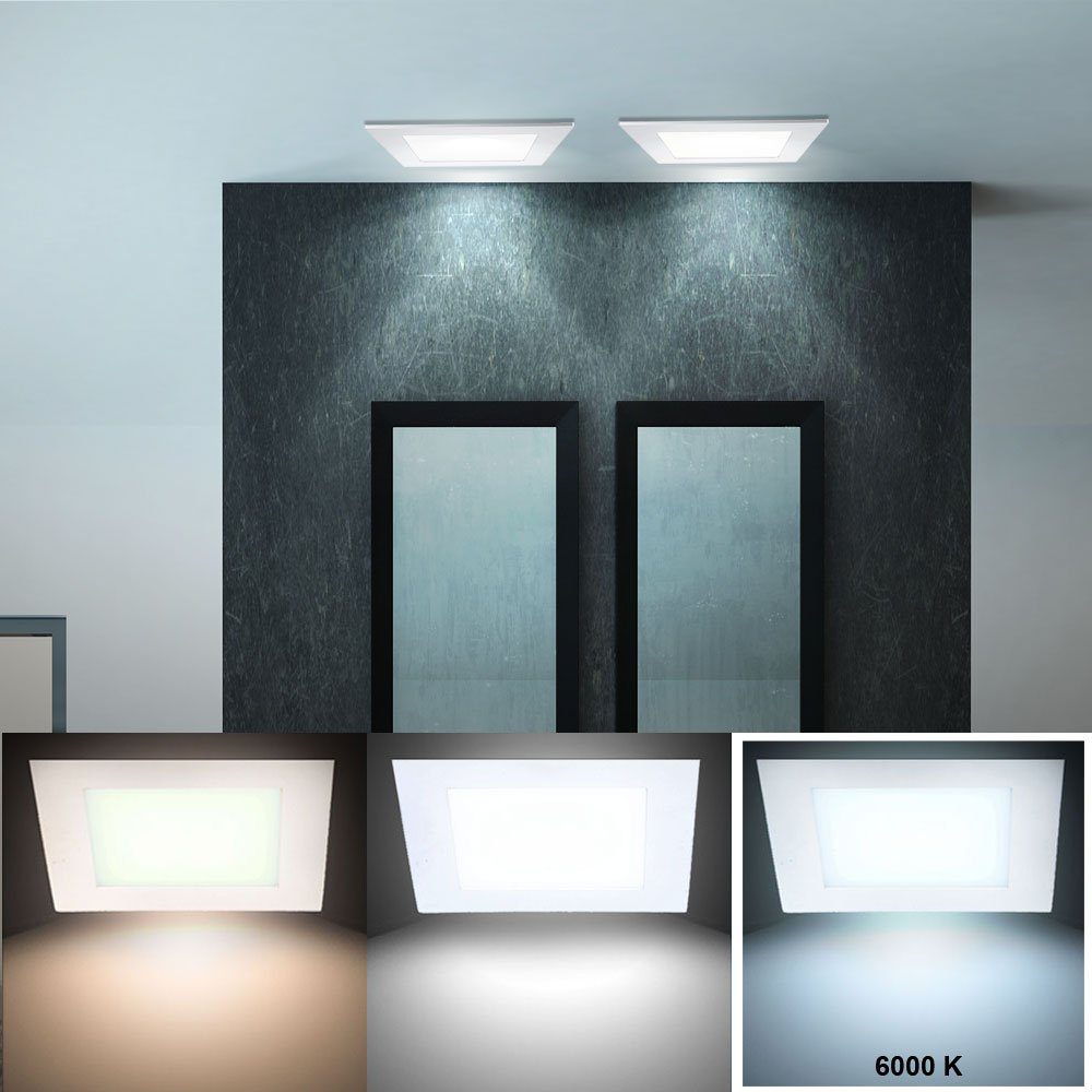 V-TAC LED Kaltweiß, LED-Leuchtmittel Panel, Panel Hochwertiges Einbau Lampe Wand Decken verbaut, Leuchte fest LED Raster