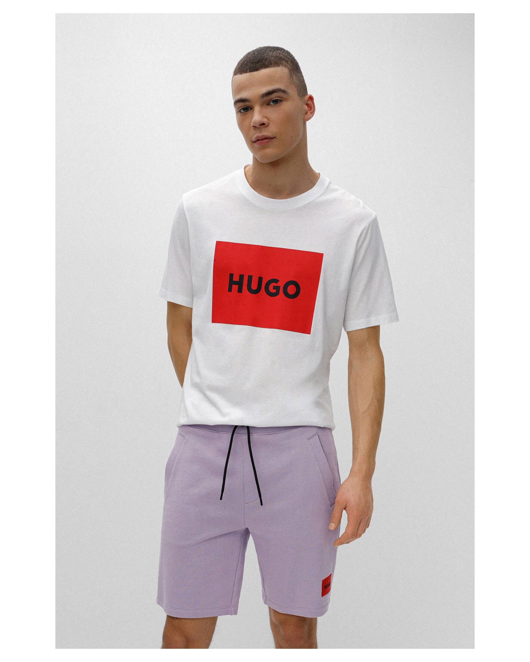 HUGO T-Shirt T-Shirt DULIVE222 Herren (1-tlg) (10) weiss
