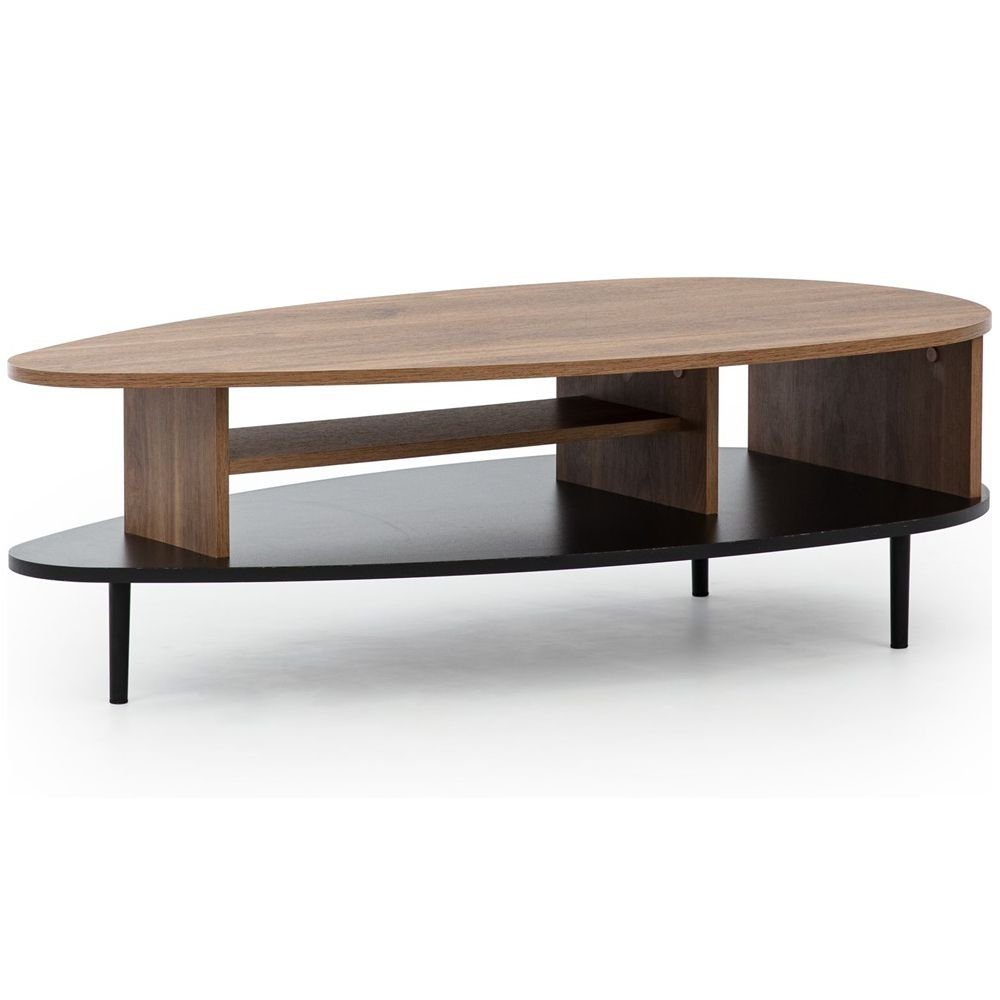 Lomadox Couchtisch VAREDO-132, Eiche Stauraum Wohnzimmer günstig online kaufen