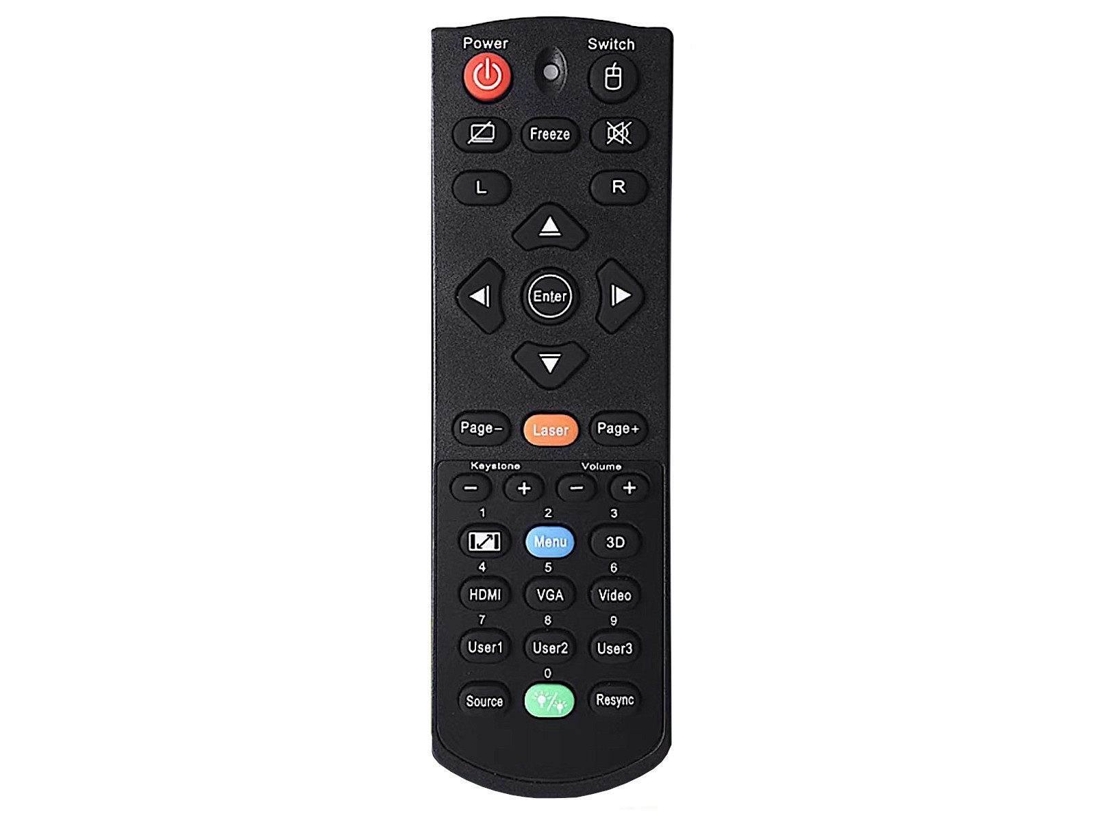 azurano Ersatz für OPTOMA BR-5053C, BR-5080C, BR-5011L, SP.72702GC01, Fernbedienung