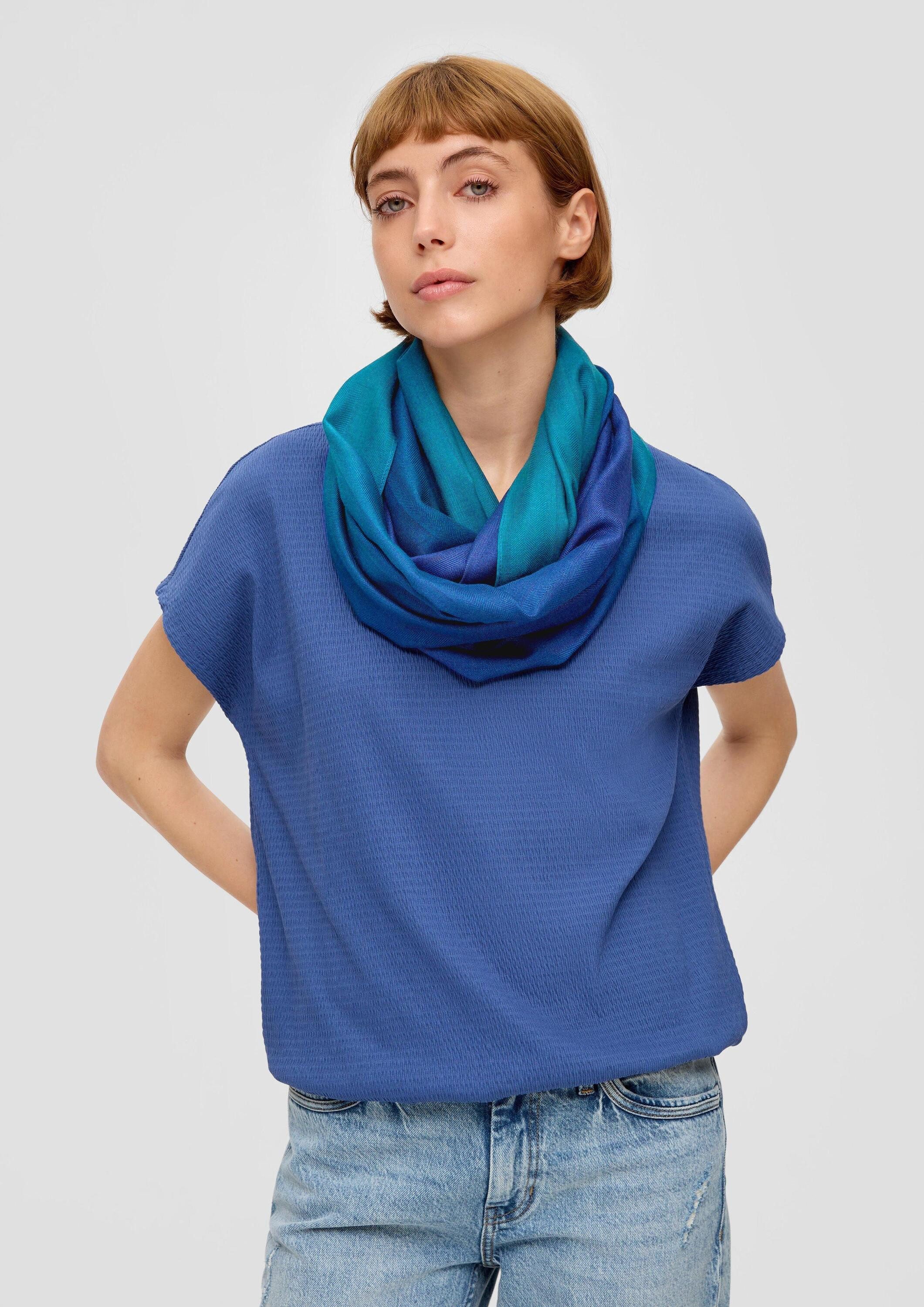 s.Oliver Loop Snood, Loop-Schal mit Herringbone-Struktur günstig online kaufen