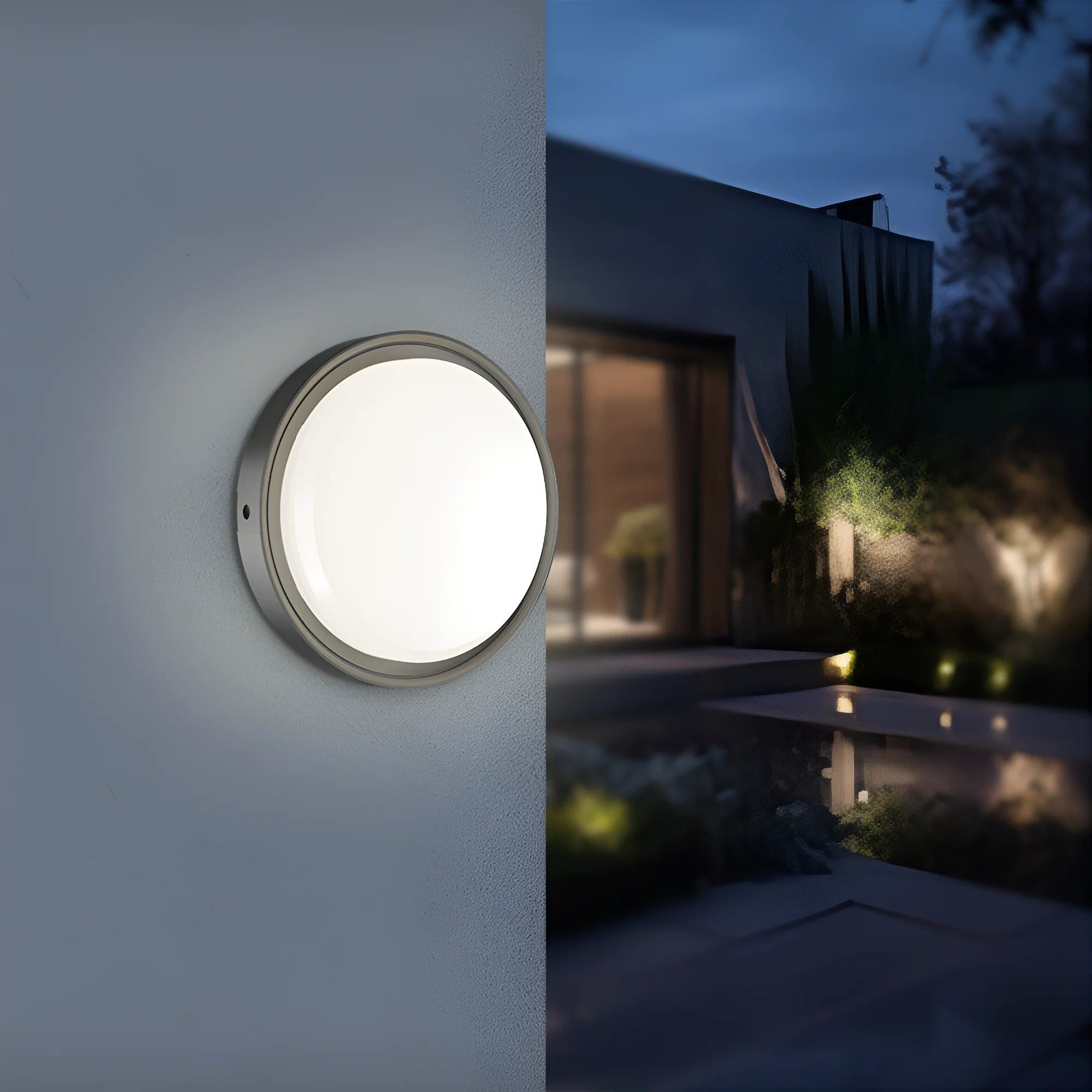 Braytron LED Deckenleuchte Wandleuchte 18W IP65 mit 3in1 Farbtemperatur 2020 Lumen, LED fest integriert, Neutralweiß, Kaltweiß, Warmweiß, Energieeffizient, Flimmerfrei, Langlebig, Spritzwassergeschützt, 3CCT