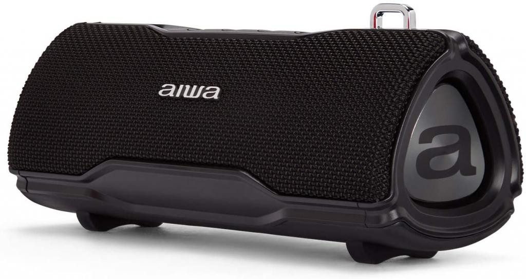 Aiwa BST-500 Bluetooth Колонки Boombox TWS, IP67, 12W, Hyperbass Bluetooth-Lautsprecher (Bluetooth, 12 W, Wiederaufladbarer Akku)