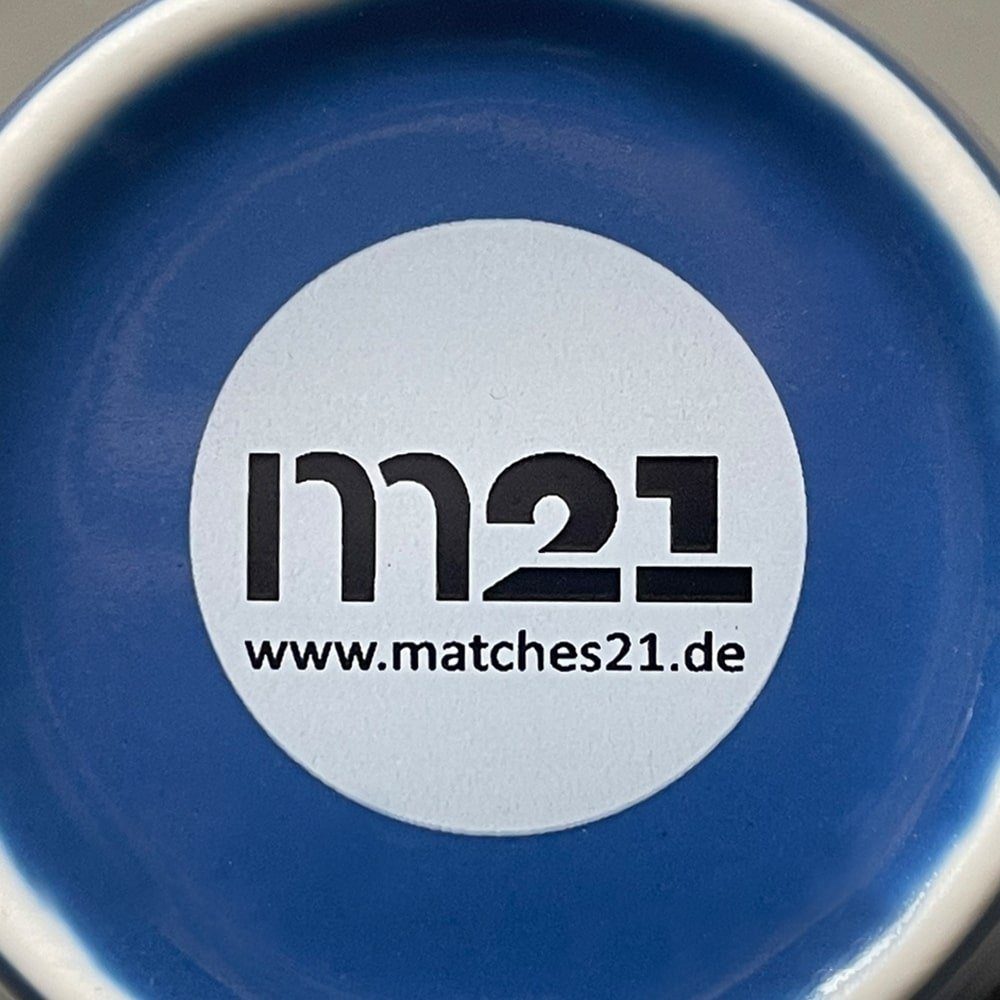 matches21 HOME & dunkelblau 4er Set HOBBY ml, Tassen 350 Porzellan Becher