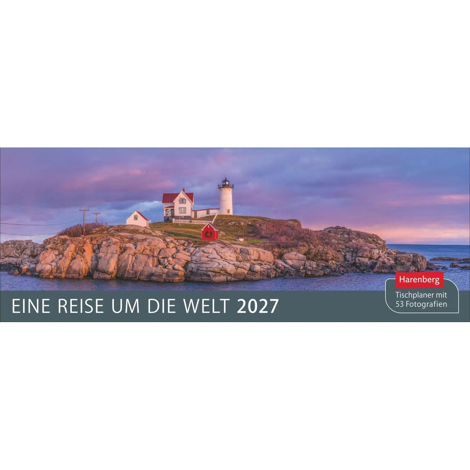 Harenberg Kalender Verlag Querkalender Eine Reise um die Welt Premium-Tischplaner 2027 - Wochenkalender...