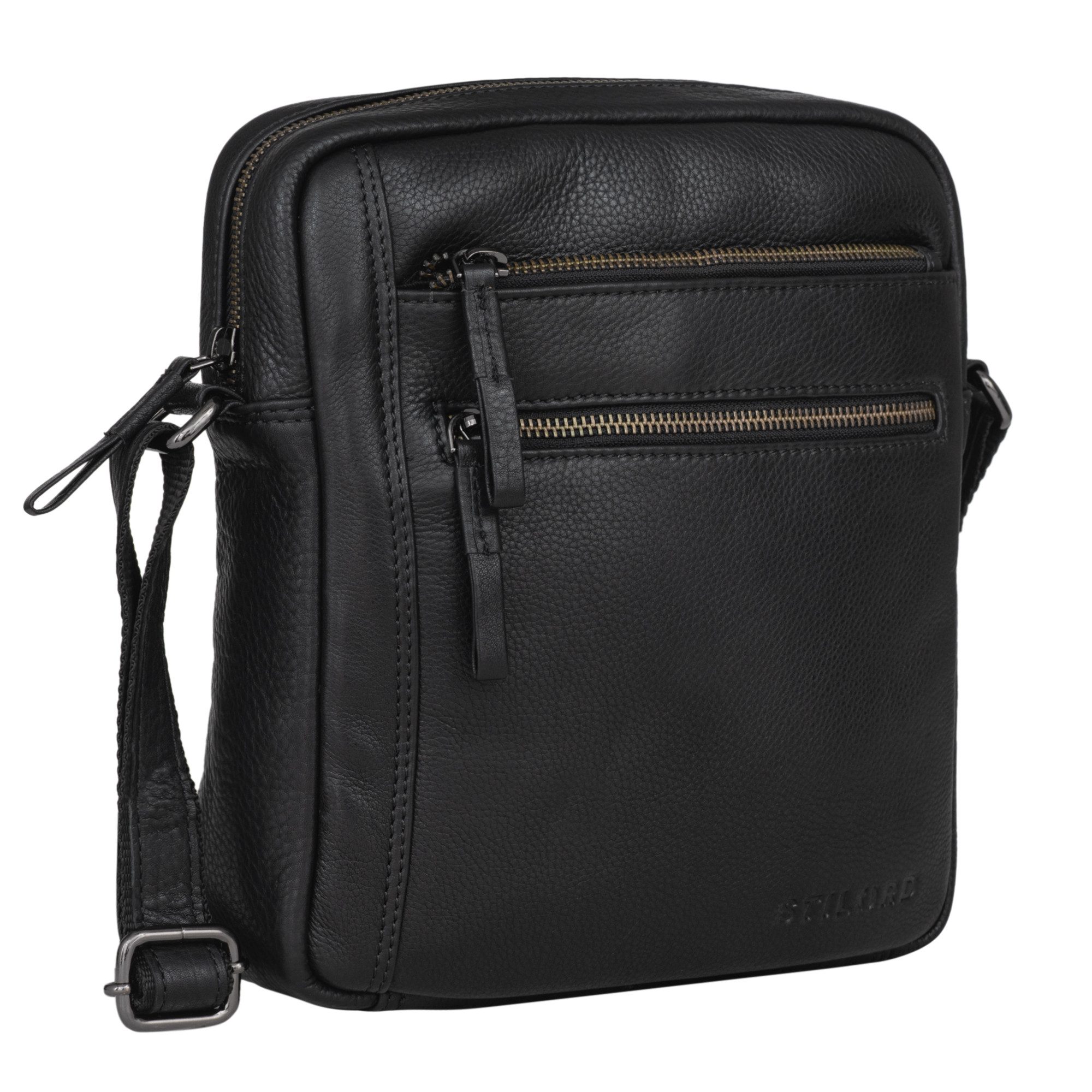 STILORD Schultertasche "Garcia" Kleine Umhängetasche Echtleder