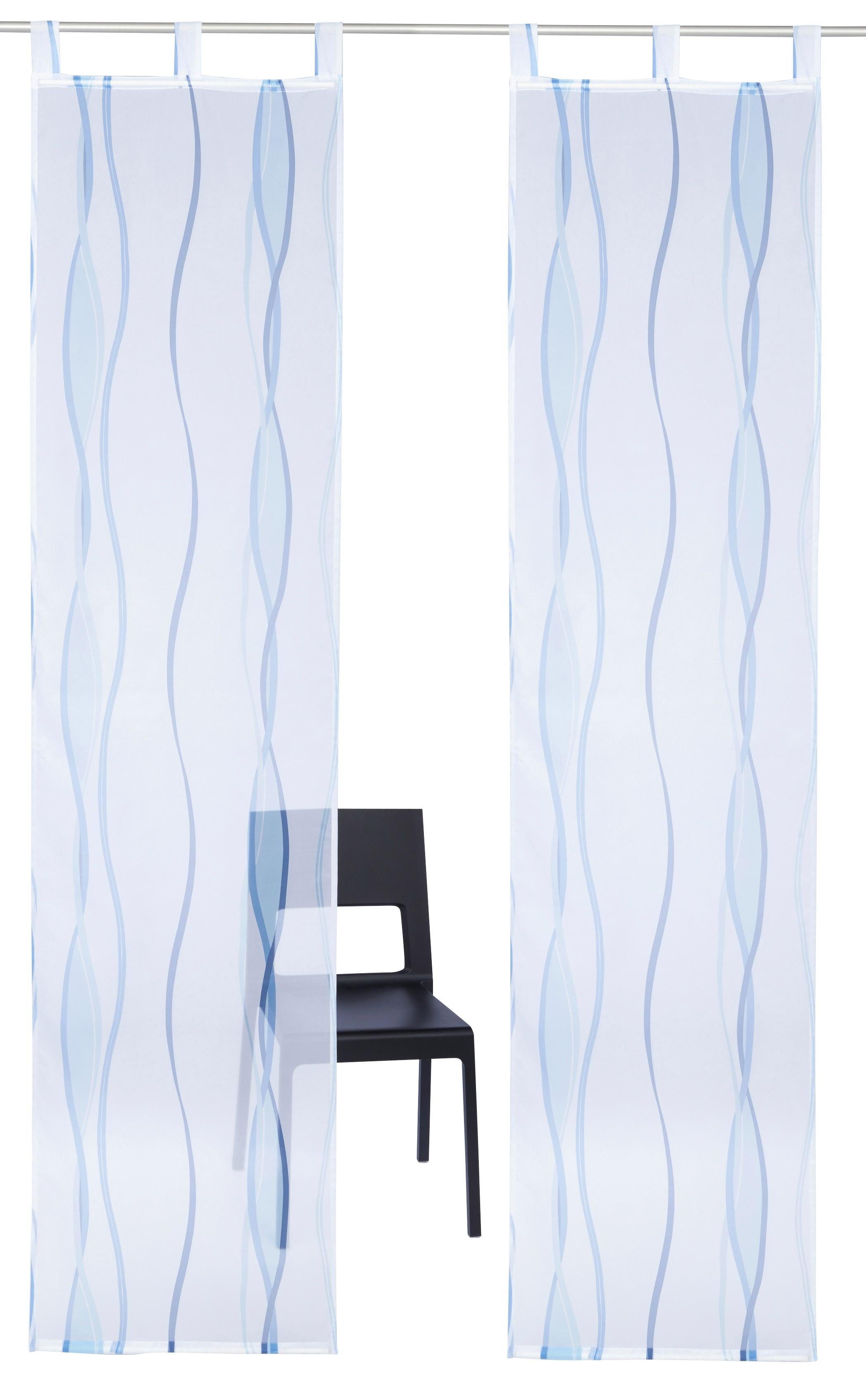 my home Schiebegardine Dimona (2 St), Schlaufen, transparent, Voile, 2er-Se günstig online kaufen