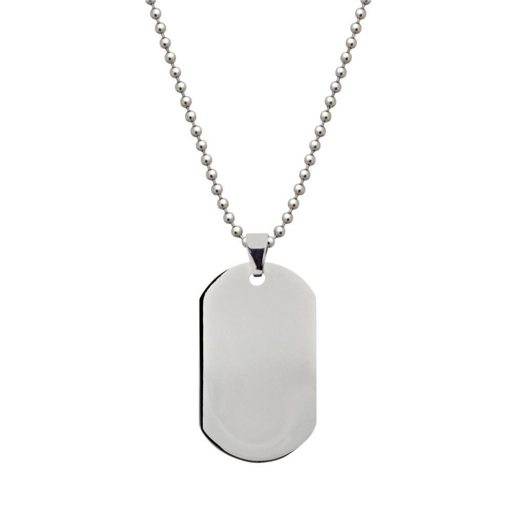 Unique Kettenanhänger Kugelkette mit Dog-Tag Anhänger P5047