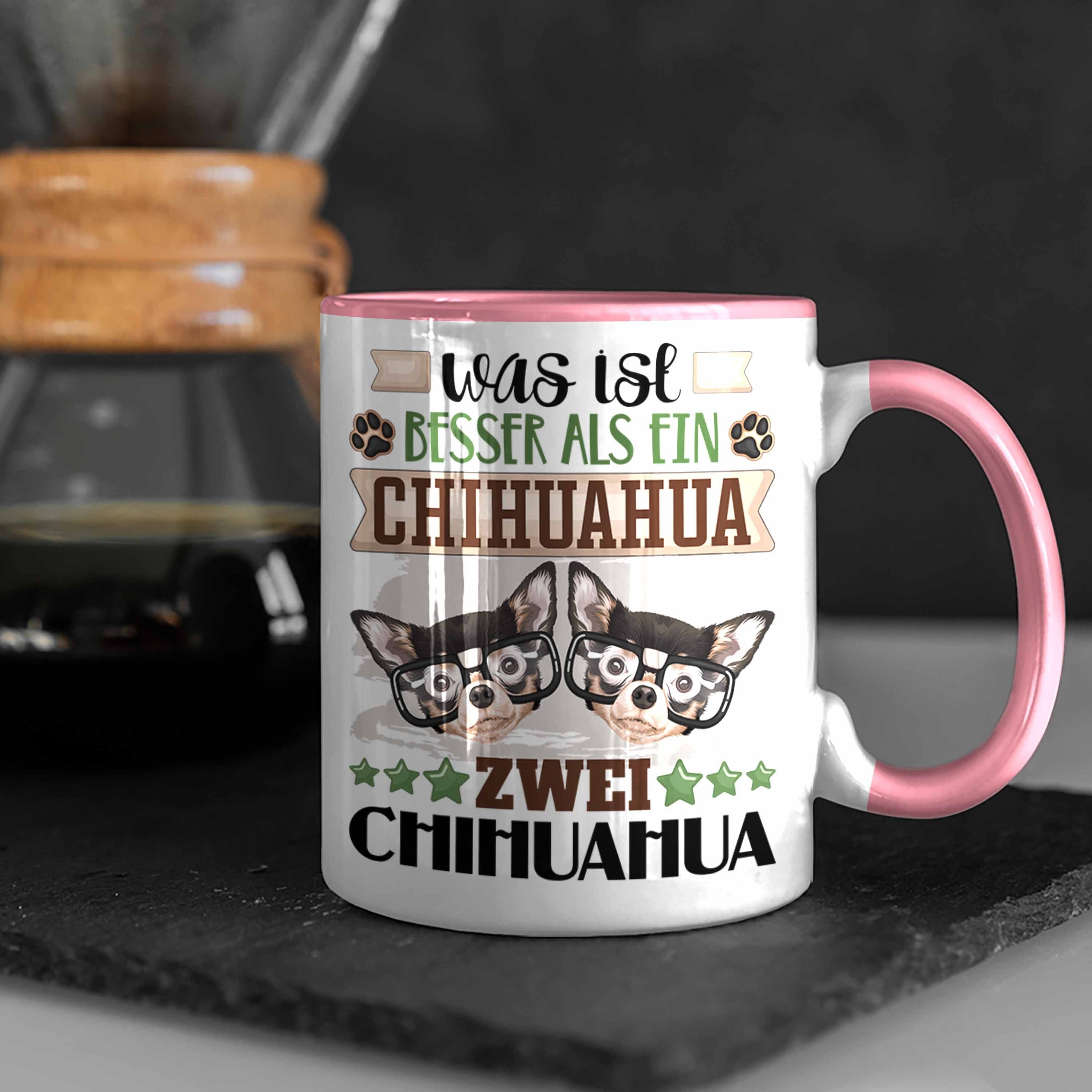 Trendation Tasse Spruch Besitzer Chihuahua Lustiger Rosa Geschenkidee Was Ist Geschenk Tasse