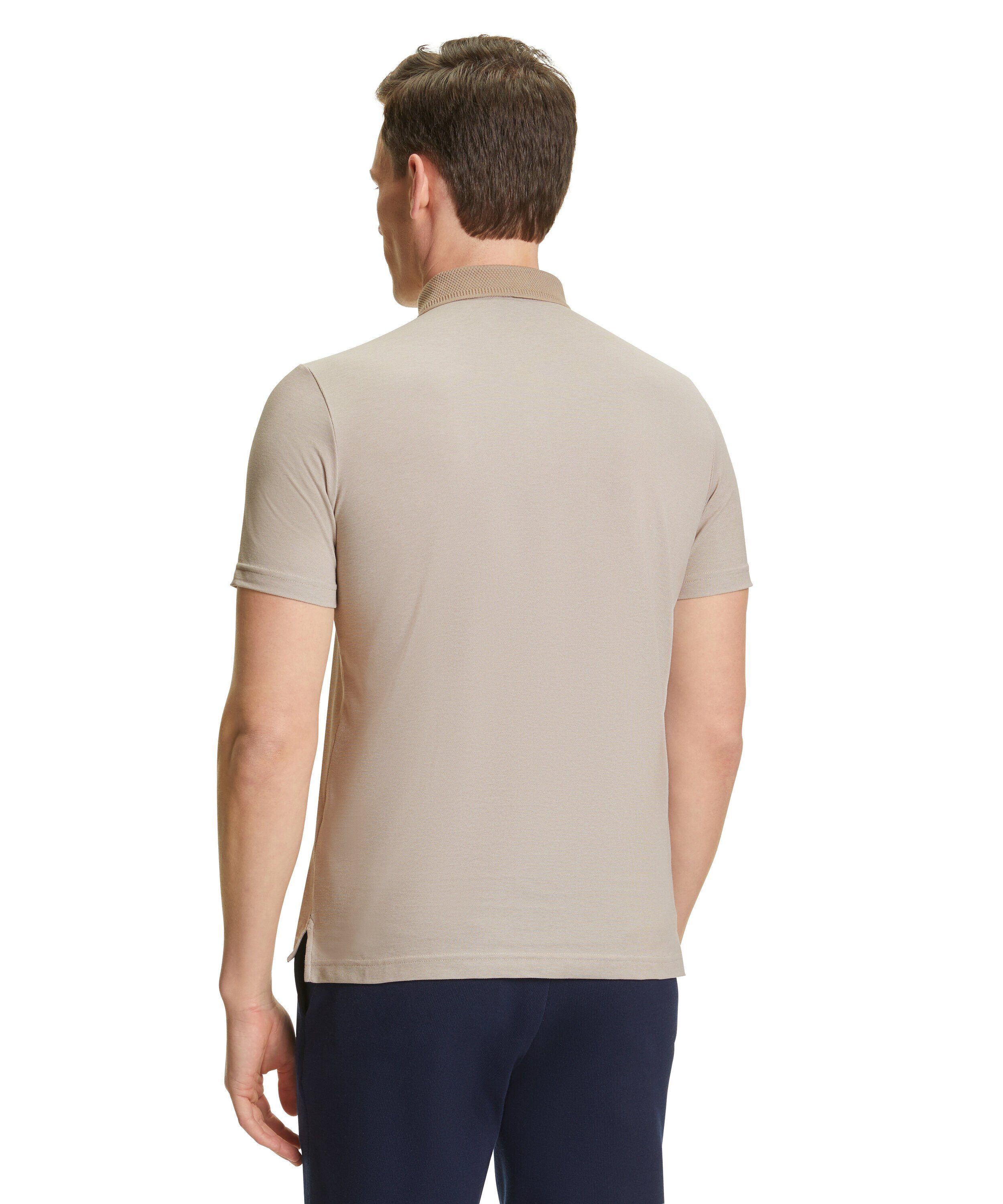 (4180) cognac Baumwolle FALKE Poloshirt mit