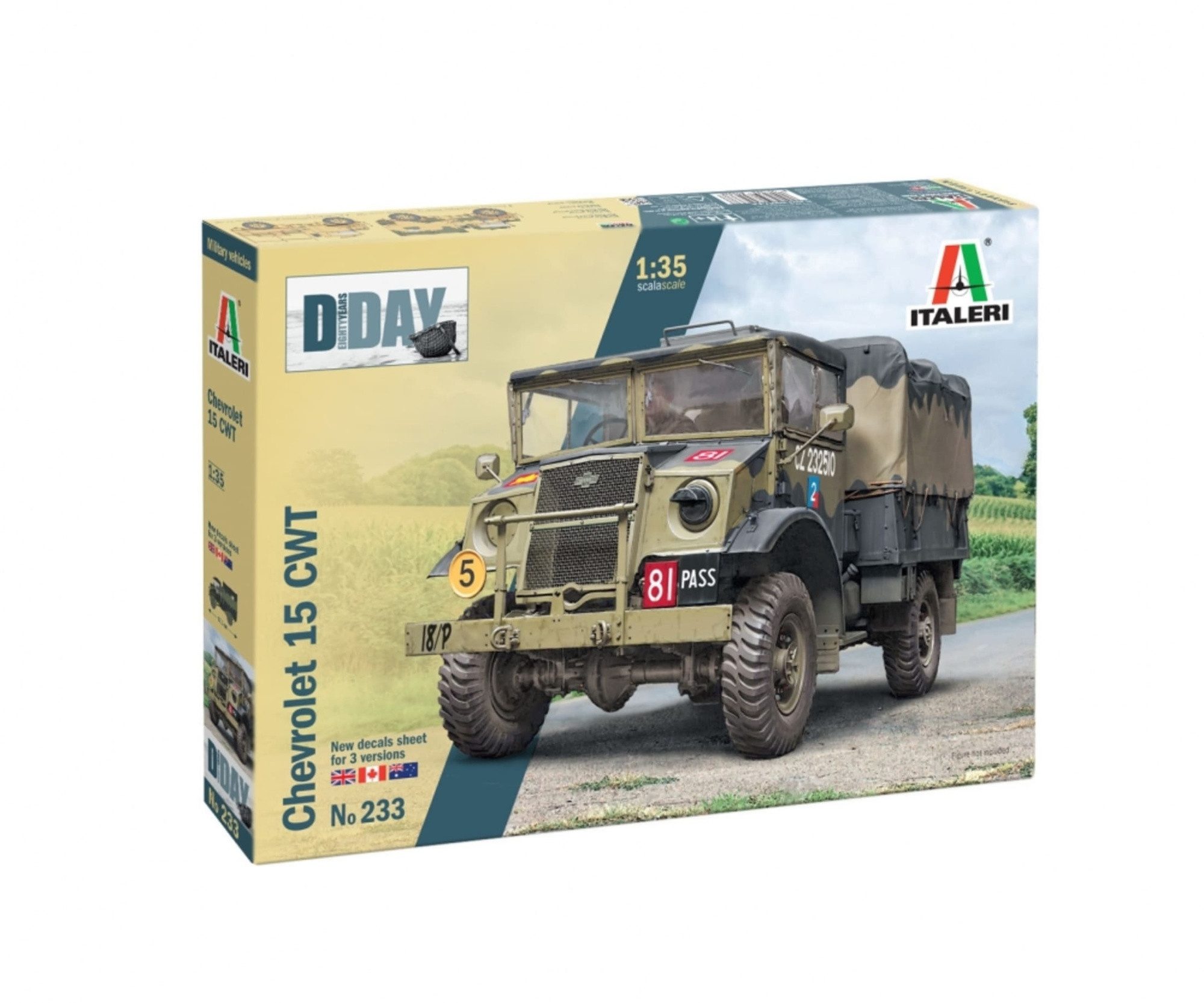 Italeri Modellbausatz Italeri 1:35 Chevrolet 15 CWT Plastik Modellbausatz