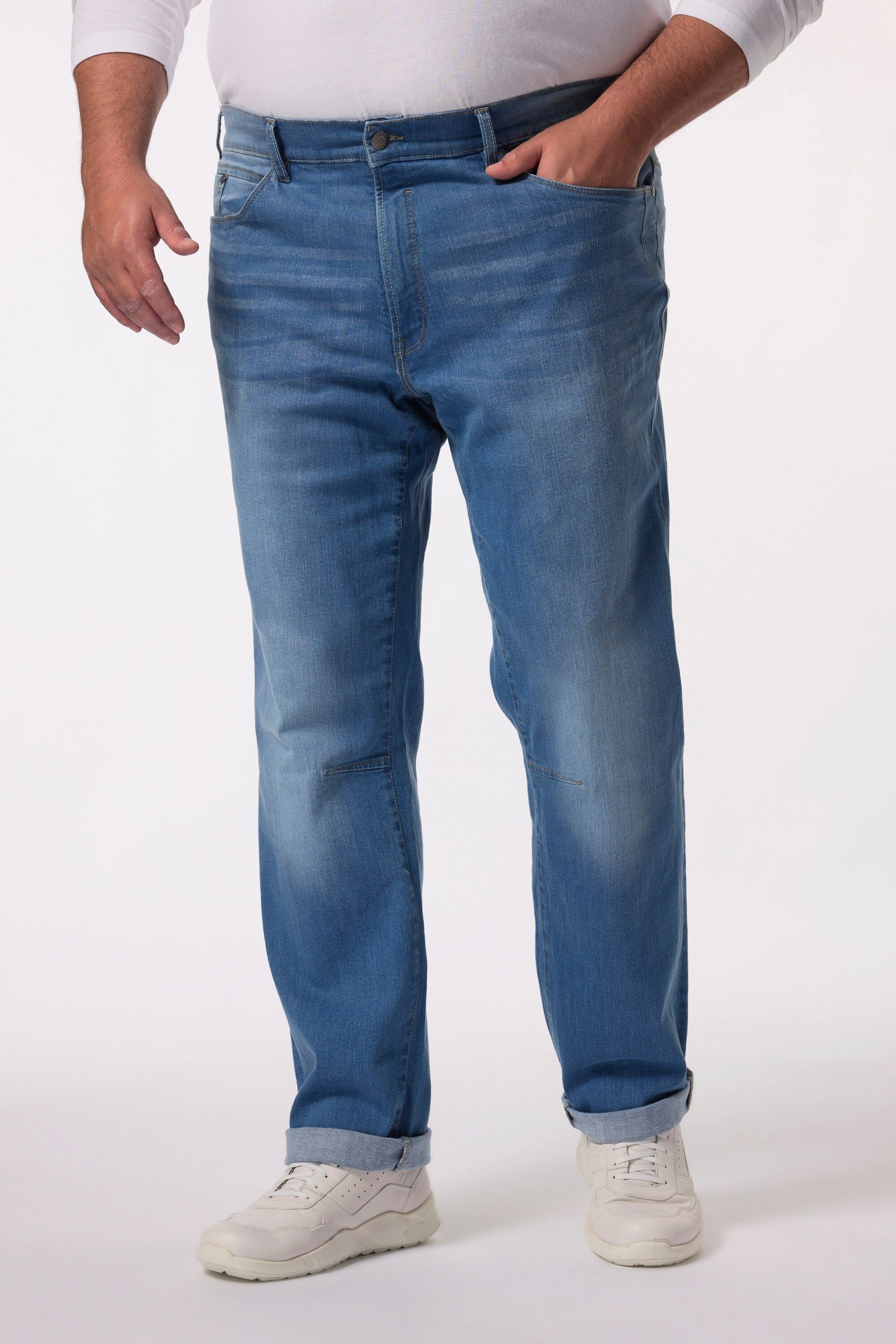 Men Plus 5-Pocket-Jeans Men+ Jeans Denim günstig online kaufen