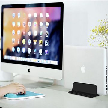 SLABO Notebookhalterung Laptopständer für MacBook, Air, Mac Book Pro, alle Notebooks, Laptops, Tablets "Aluminium" - SCHWARZ, BLACK Laptop-Ständer