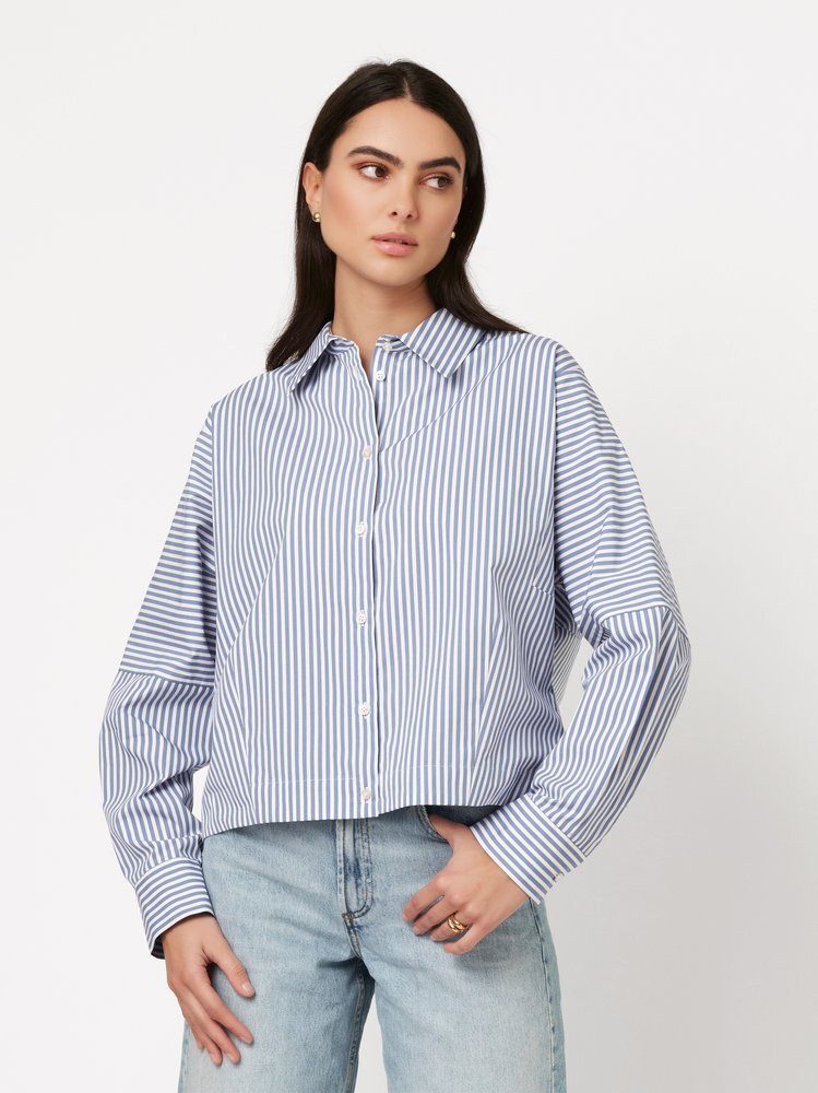 DESOTO Klassische Bluse Frieda mit Hemdblusenkragen