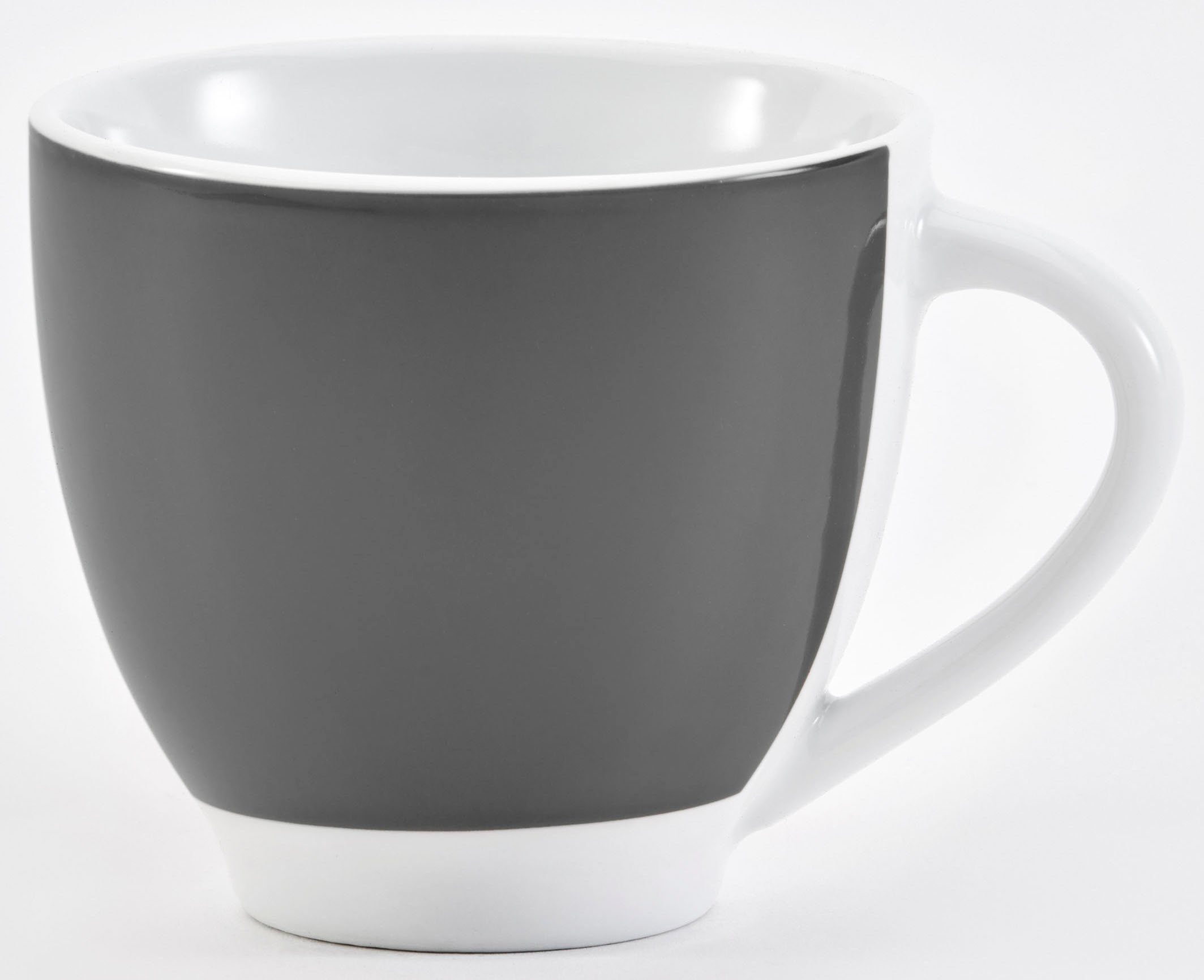 van Well Tasse Vario, 6-tlg., Porzellan, spülmaschinen- und mikrowellengeeignet, 6-teilig