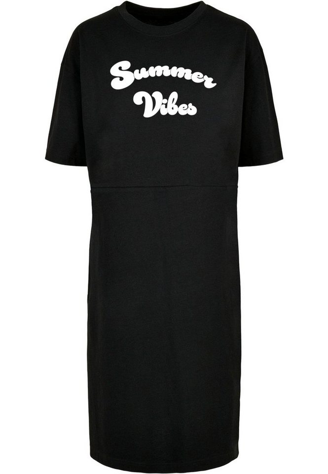 Merchcode Stillkleid Damen Ladies Summer Vibes Oversized Slit Tee Dress (1- tlg)