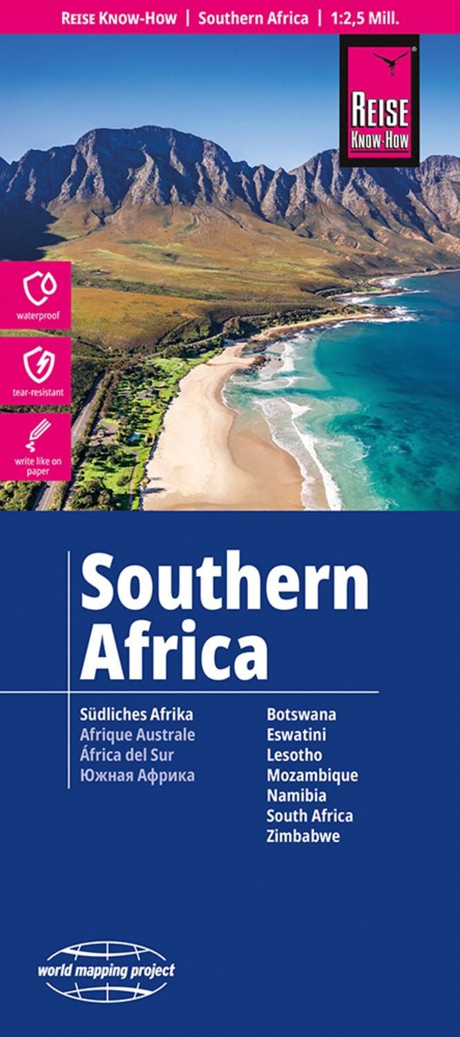 Reise Know-How Landkarte Südliches Afrika (1:2.500.000) / diverse, reiß- und wasserfest (world mapping project)