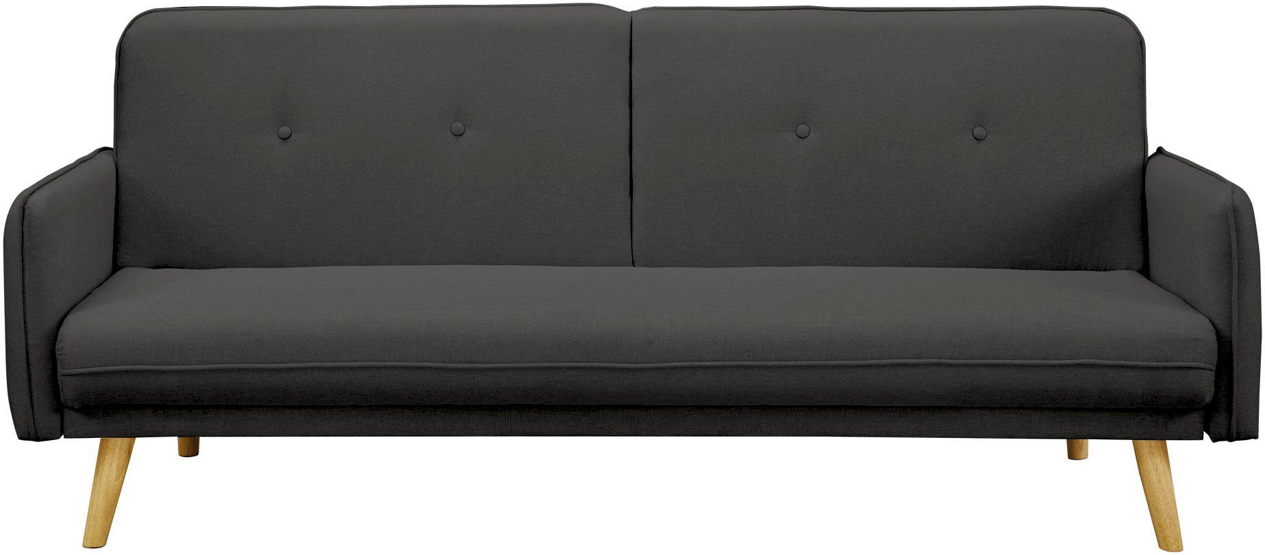 SalesFever Schlafsofa "Linköping, 3-Stizer, Sofa", mit Knopfheftung im Rück günstig online kaufen