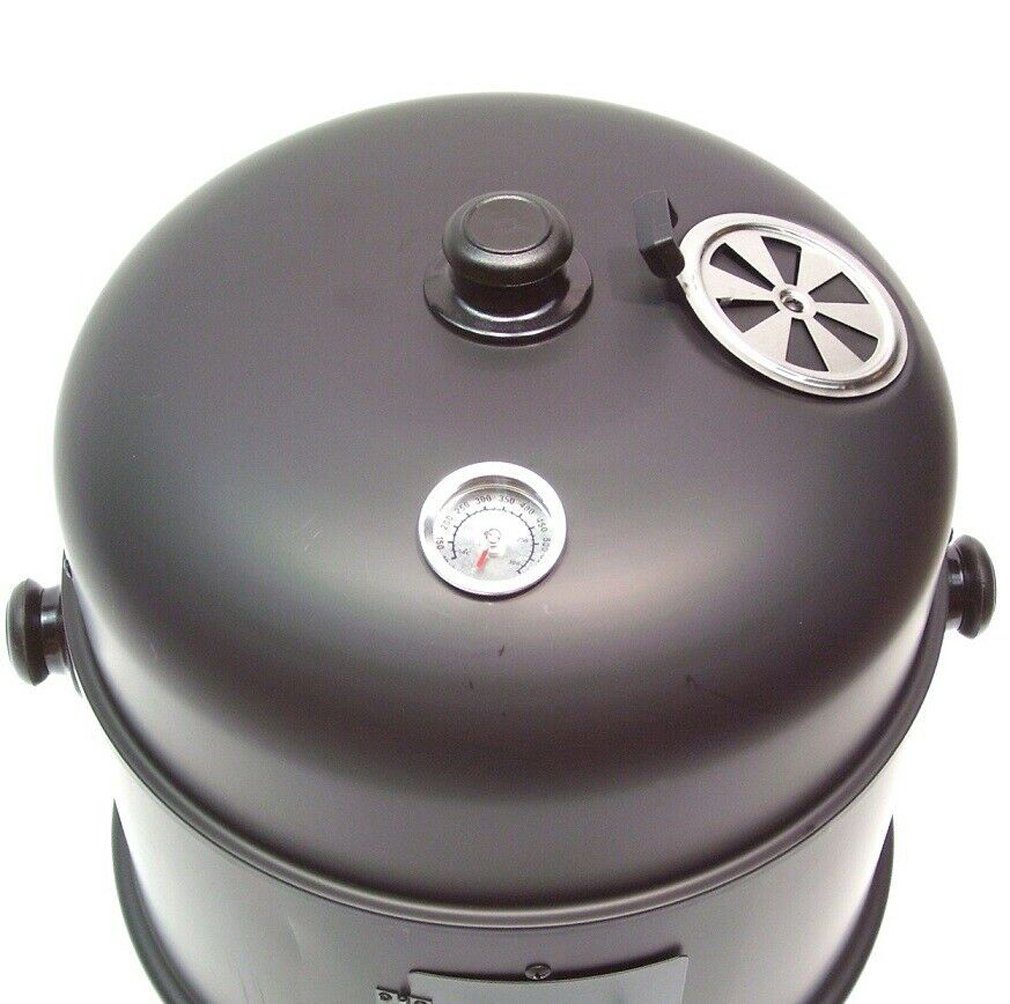 Apex Smoker 3in1 BBQ Räucherofen Holzkohlegrill Räuchergrill Grilltonne Smoker
