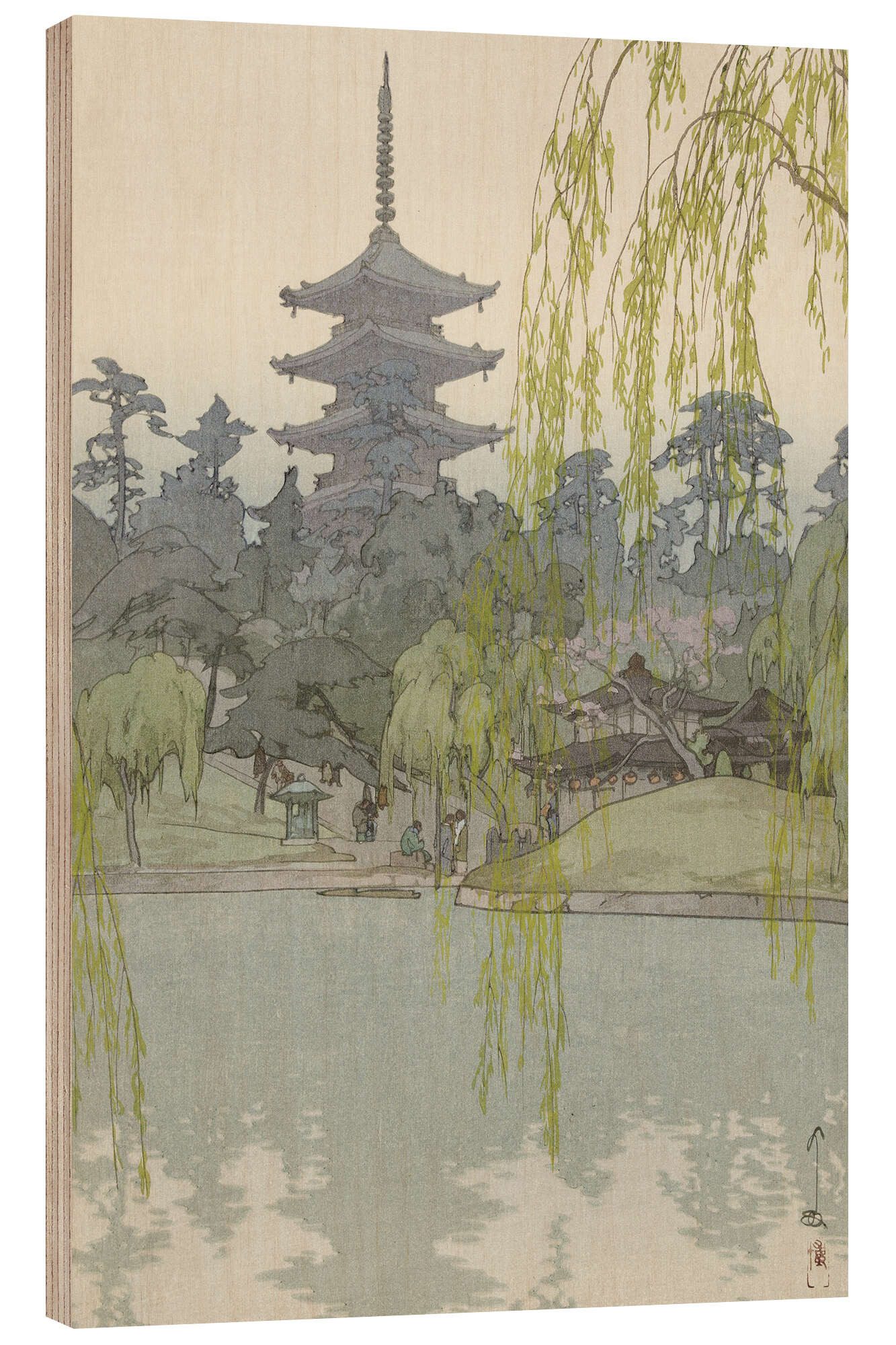 Posterlounge Wandbild Der Sarusawa Teich, Yoshida Hiroshi, erhältlich als Poster, Leinwandbild, Wandsticker oder Acrylglasbild