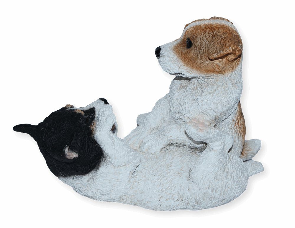 Tierfigur aus Hund Dekofigur Welpen H 2 Terrier Russel 18 Castagna cm Jack Castagna Resin