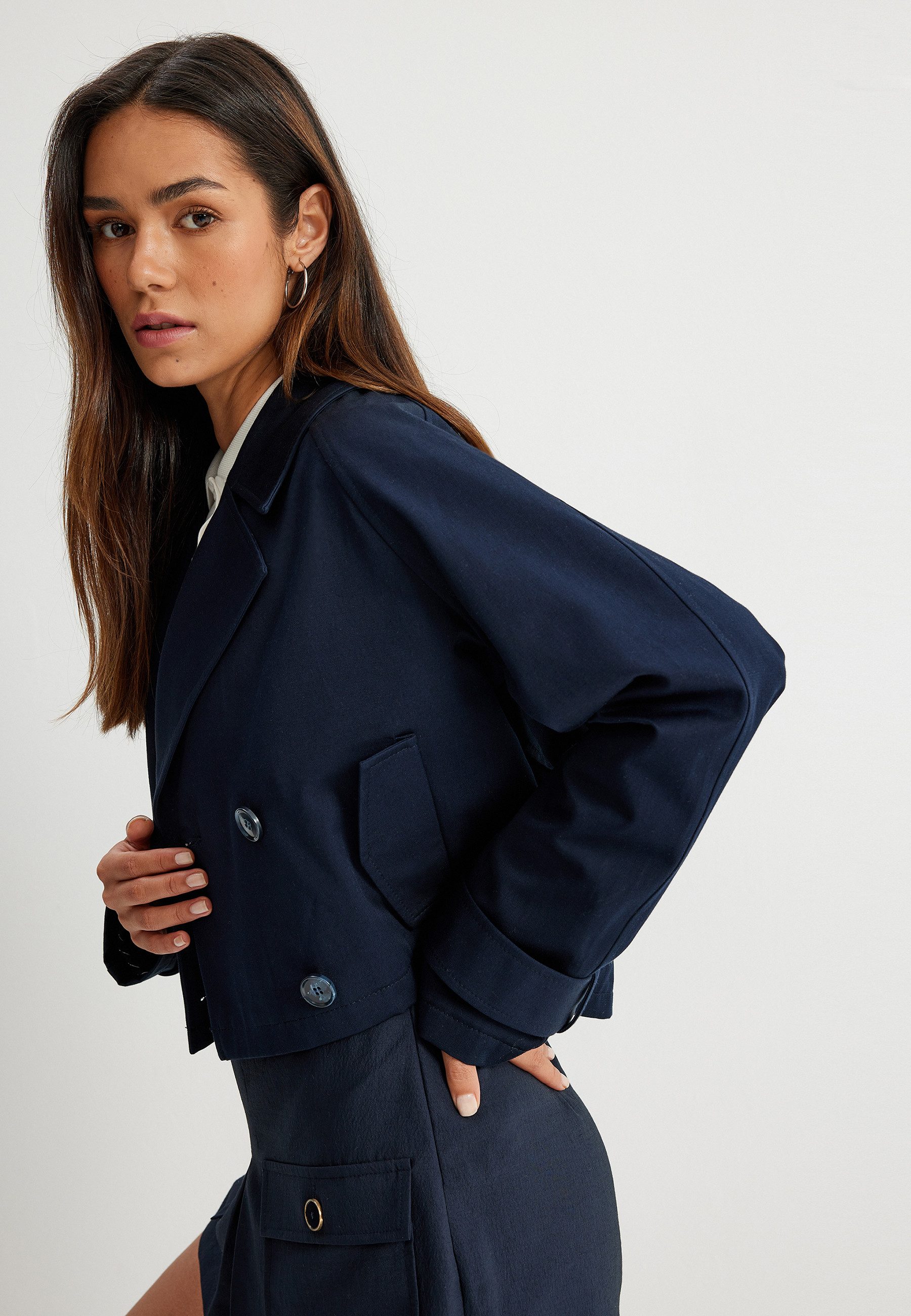 Koton Trenchcoat Regular Mit Knöpfen