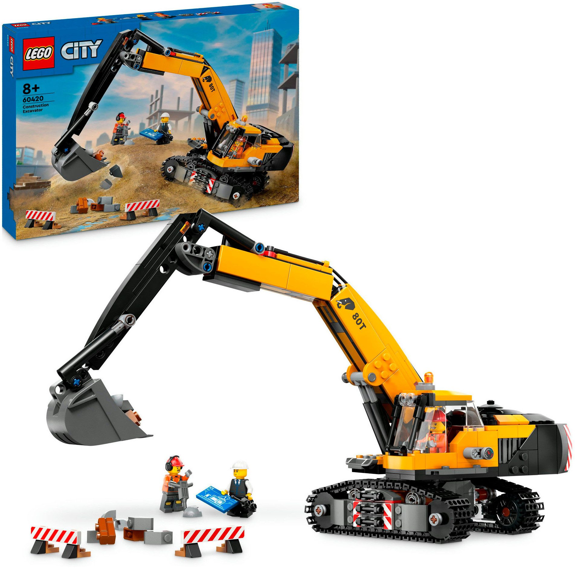 LEGO® Raupenbagger (60420), LEGO City Konstruktionsspielsteine, (633 St), M günstig online kaufen