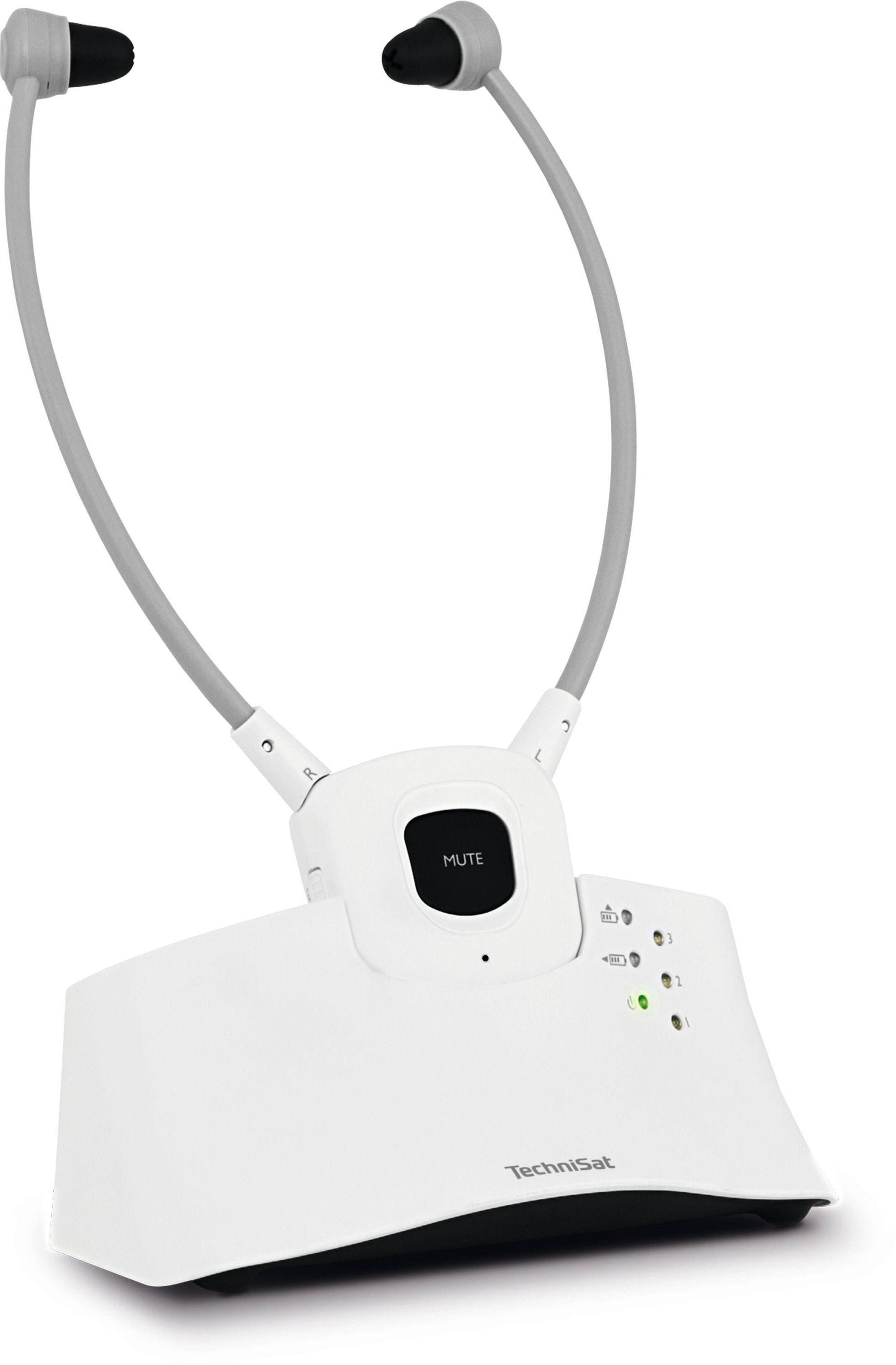TechniSat STEREOMAN ISI 3 Funk-Kopfhörer (kabelloser Funkkopfhörer, inkl. Akku, mit Transmitter/Ladestation) – Bild 4 von 5
