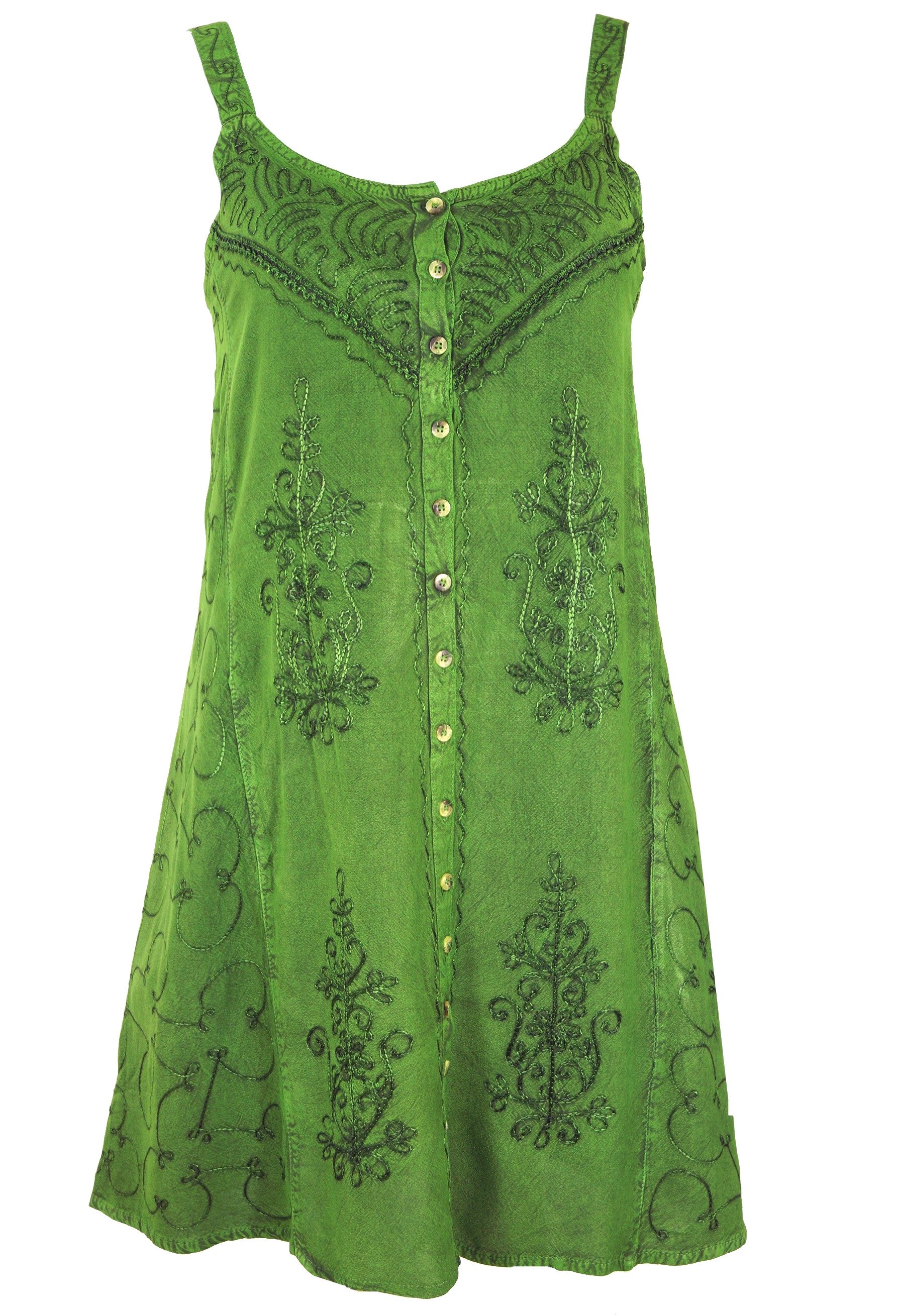 Midikleid Besticktes indisches Kleid, Boho Minikleid -..