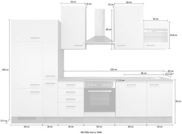 Flex-Well Küche Vintea, wahlweise mit E-Geräten, Gesamtbreite 310 cm
