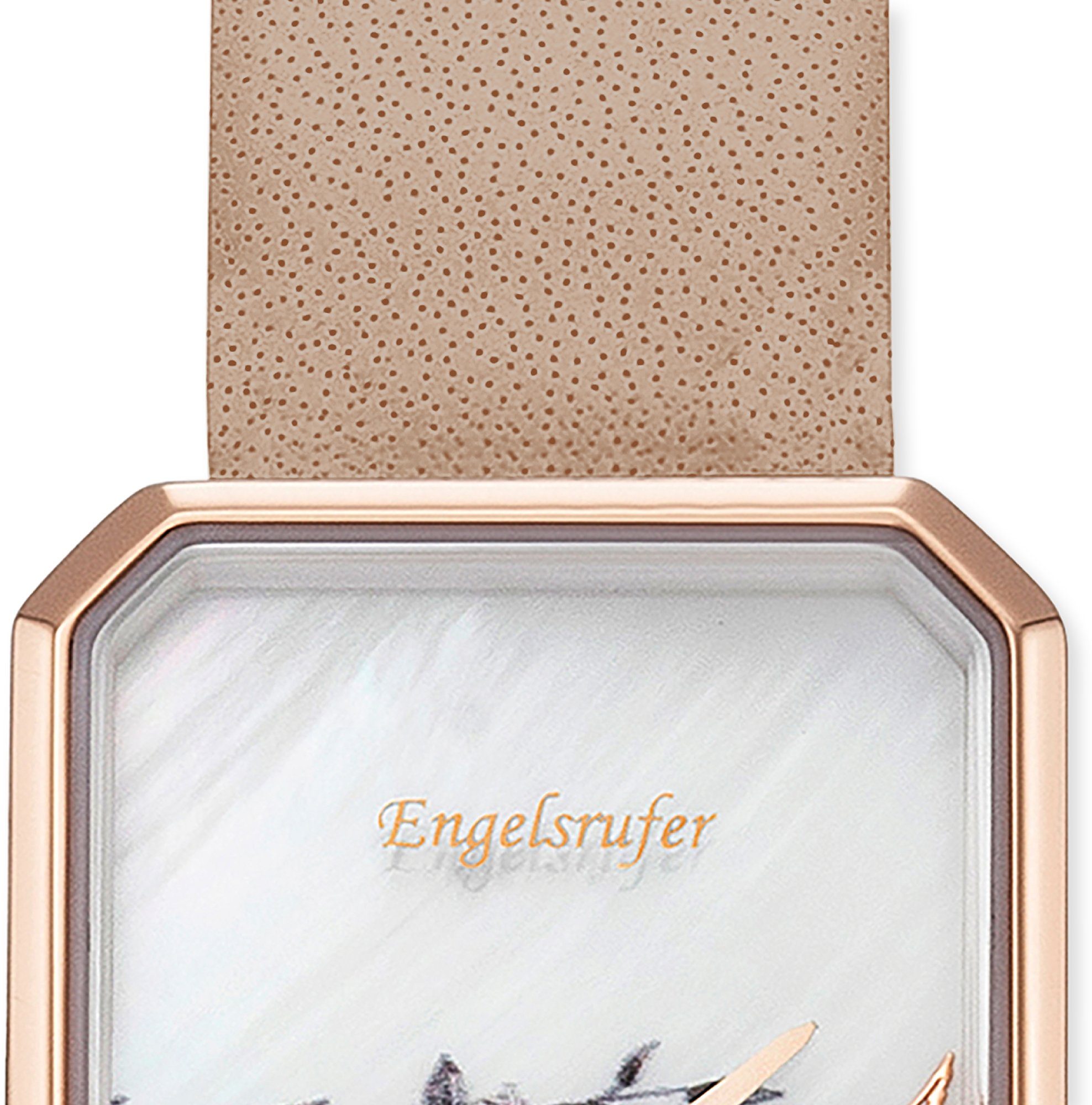 Engelsrufer Quarzuhr Flower ERWA-FLOWER1-LBR1-RR, Armbanduhr, Damenuhr, Lederarmband, analog