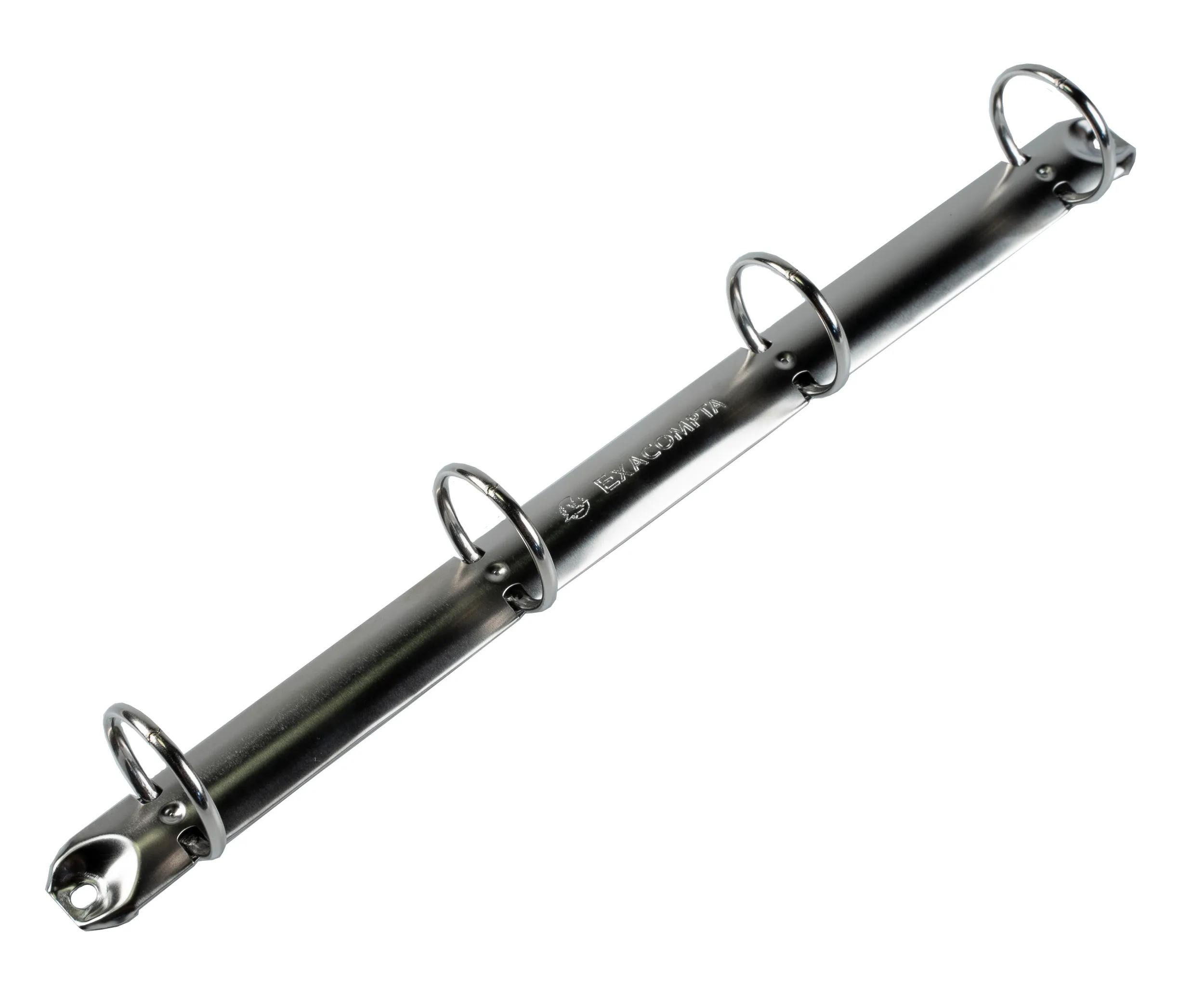 EXACOMPTA Ringbuchmappe 10x Ringbuch Karton 18mm PP 4Ring 25mm Rücken 40mm A4 Schwarz 51381E, Karton Ringbücher