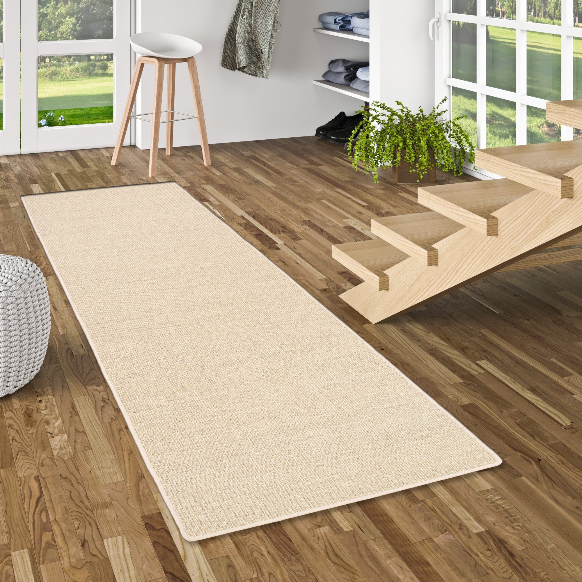 Snapstyle Sisalteppich Sisal Natur Läufer Teppich, Rechteckig, Höhe: 6 mm