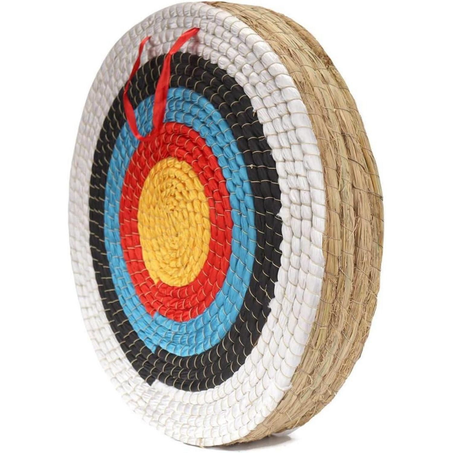 LuxusKollektion Zielscheibe Zielscheibe Stroh 20 Zoll Recurvebogen L White Black 5 Layers