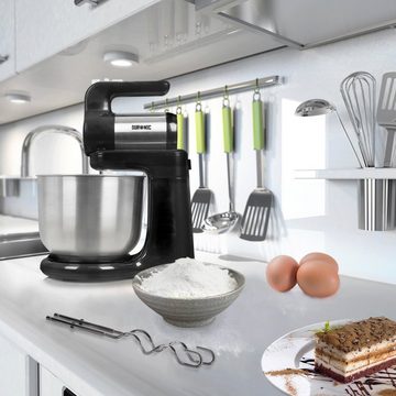 Duronic Küchenmaschine, SM3 Elektrische Küchenmaschine, Standmixer, Knetmaschine, 4L