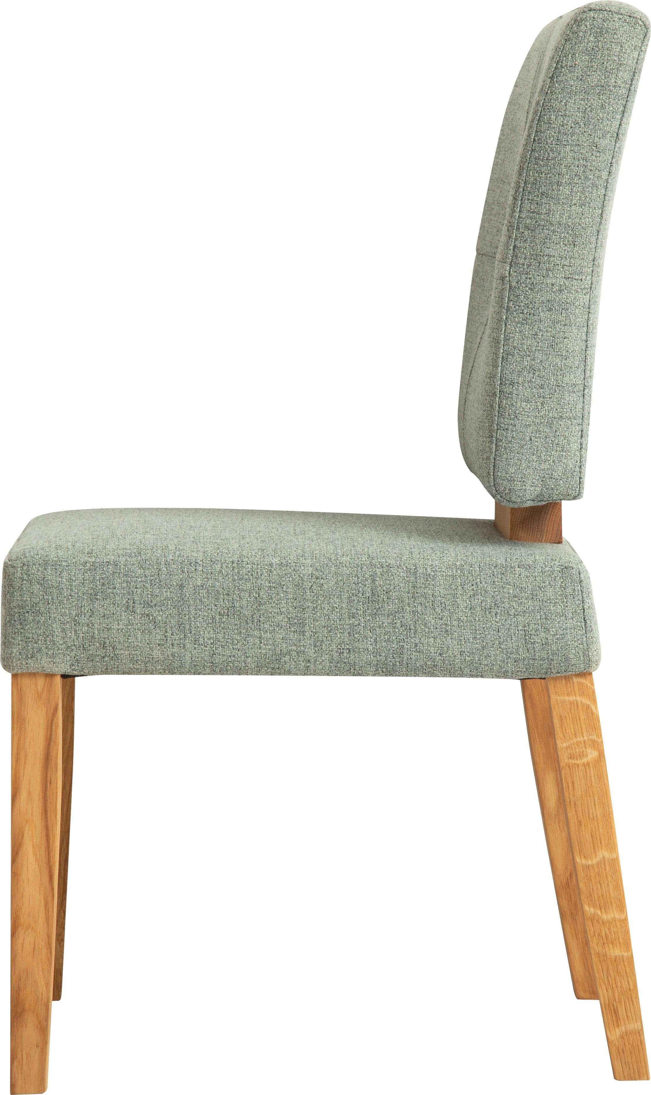 OTTO home Esszimmerstuhl Ponza Polsterstuhl (Set, 2 St), Gestell Eiche massiv geölt, Esszimmer Bestseller