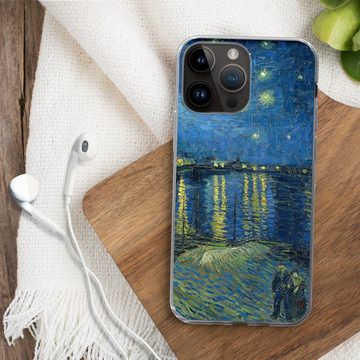 MuchoWow Handyhülle Die sternenklare Nacht - Vincent van Gogh, Handyhülle Telefonhülle Apple iPhone 14 Pro Max