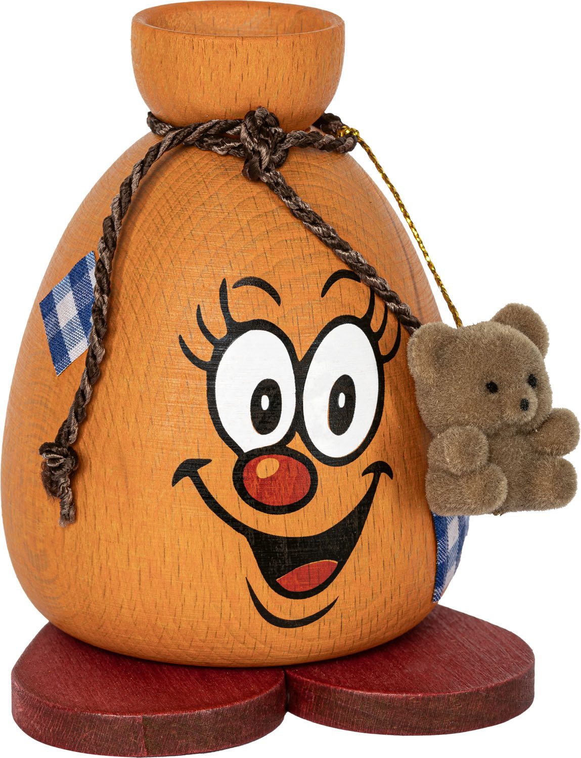 SAICO Original Räuchermännchen Räucherfigur "Alter-Sack" inkl. 5 Räucherkerzen, Höhe 9 cm